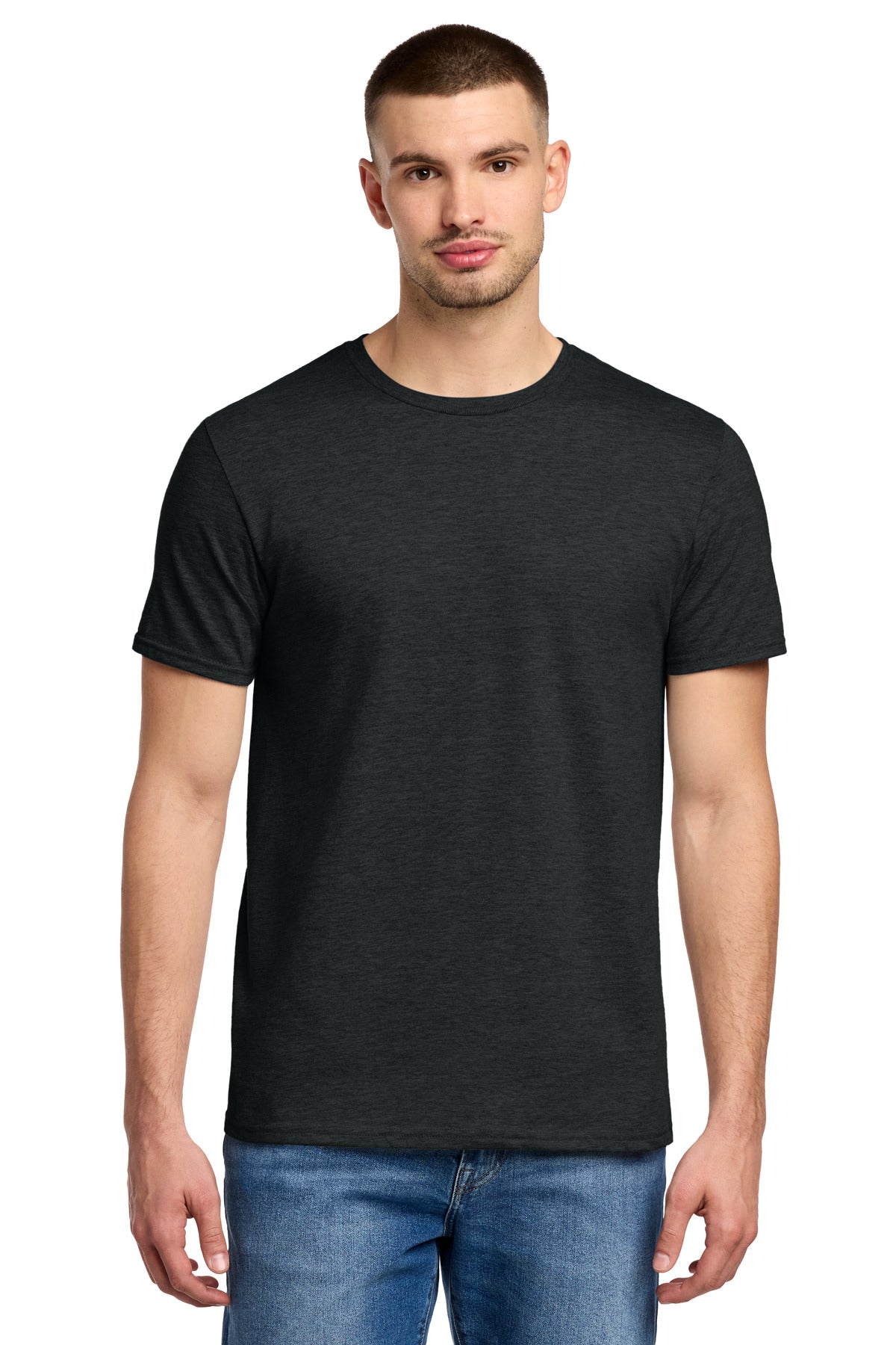 Jerzees Premium Blend Ring Spun T-Shirt 560M in Black Ink Heather