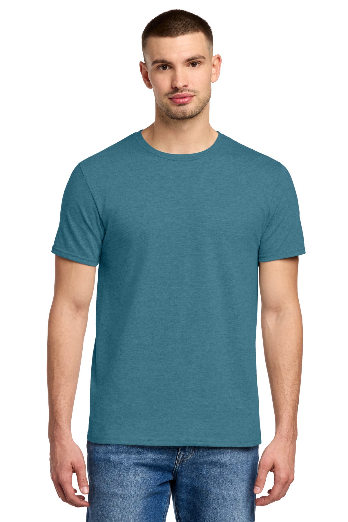 Jerzees Premium Blend Ring Spun T-Shirt 560M in Digital Teal Heather