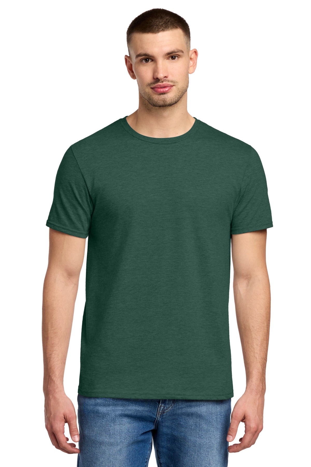 Jerzees Premium Blend Ring Spun T-Shirt 560M in Forest Green Heather