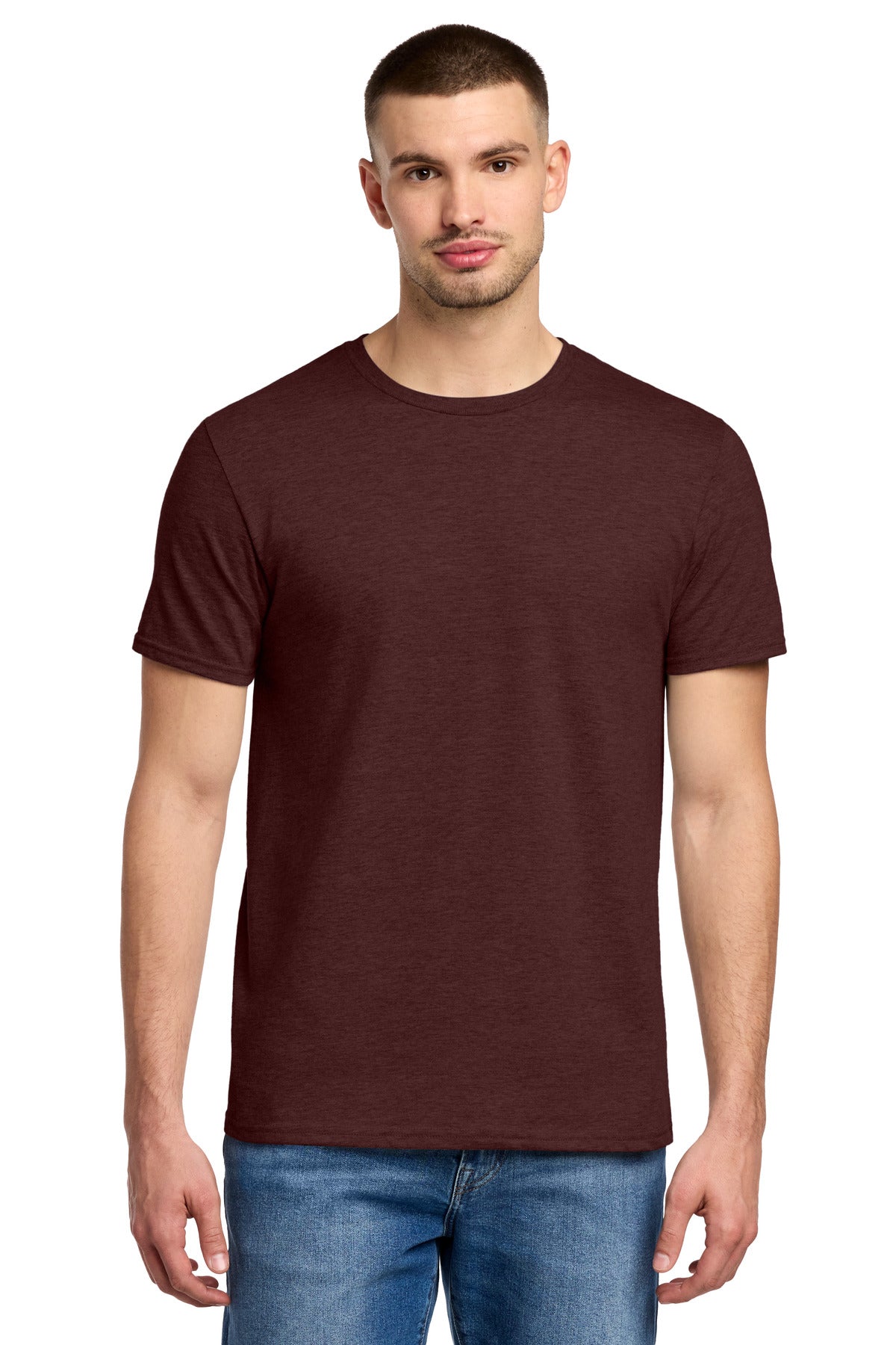 Jerzees Premium Blend Ring Spun T-Shirt 560M in Maroon Heather