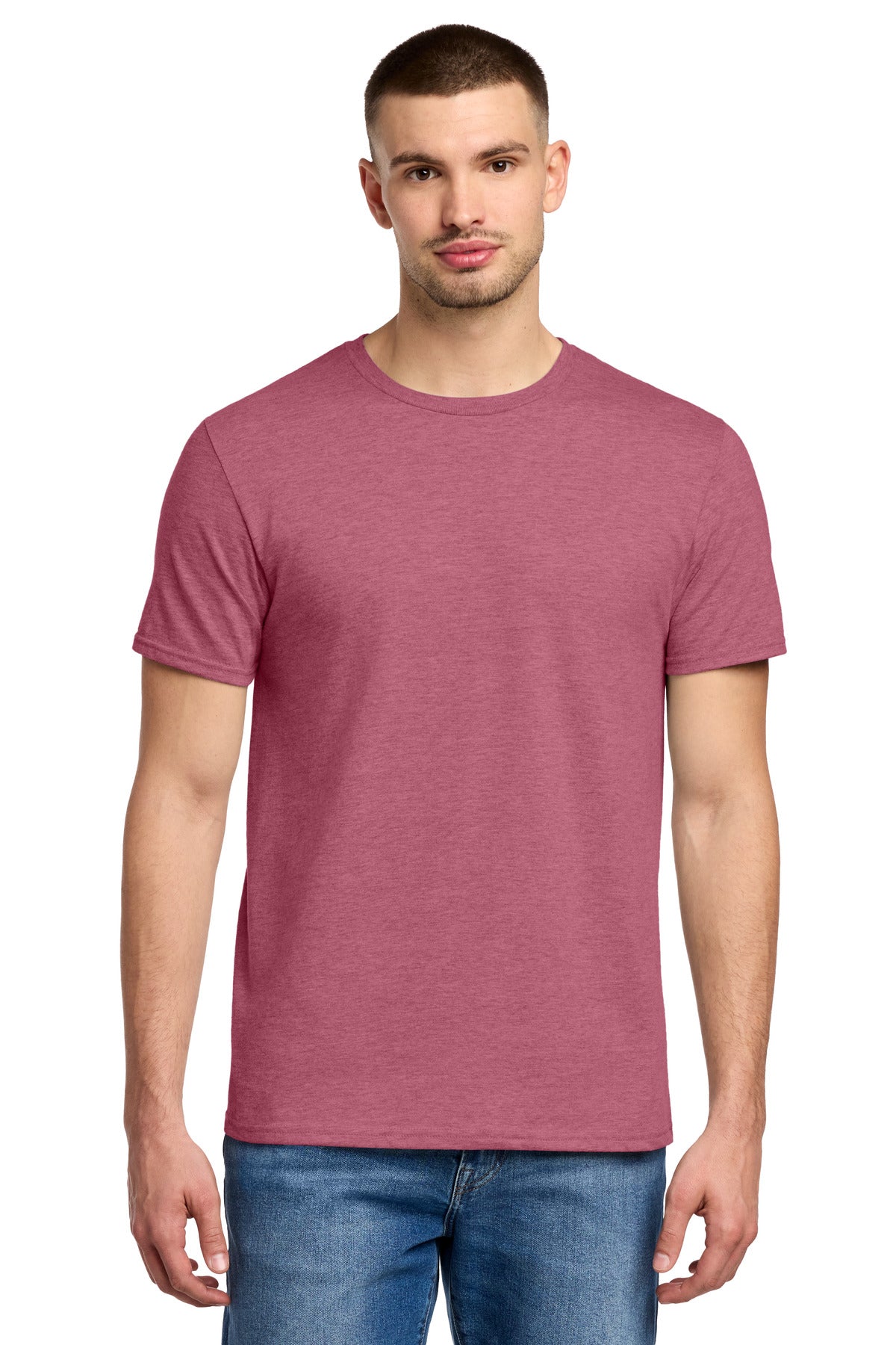 Jerzees Premium Blend Ring Spun T-Shirt 560M in Raspberry Heather