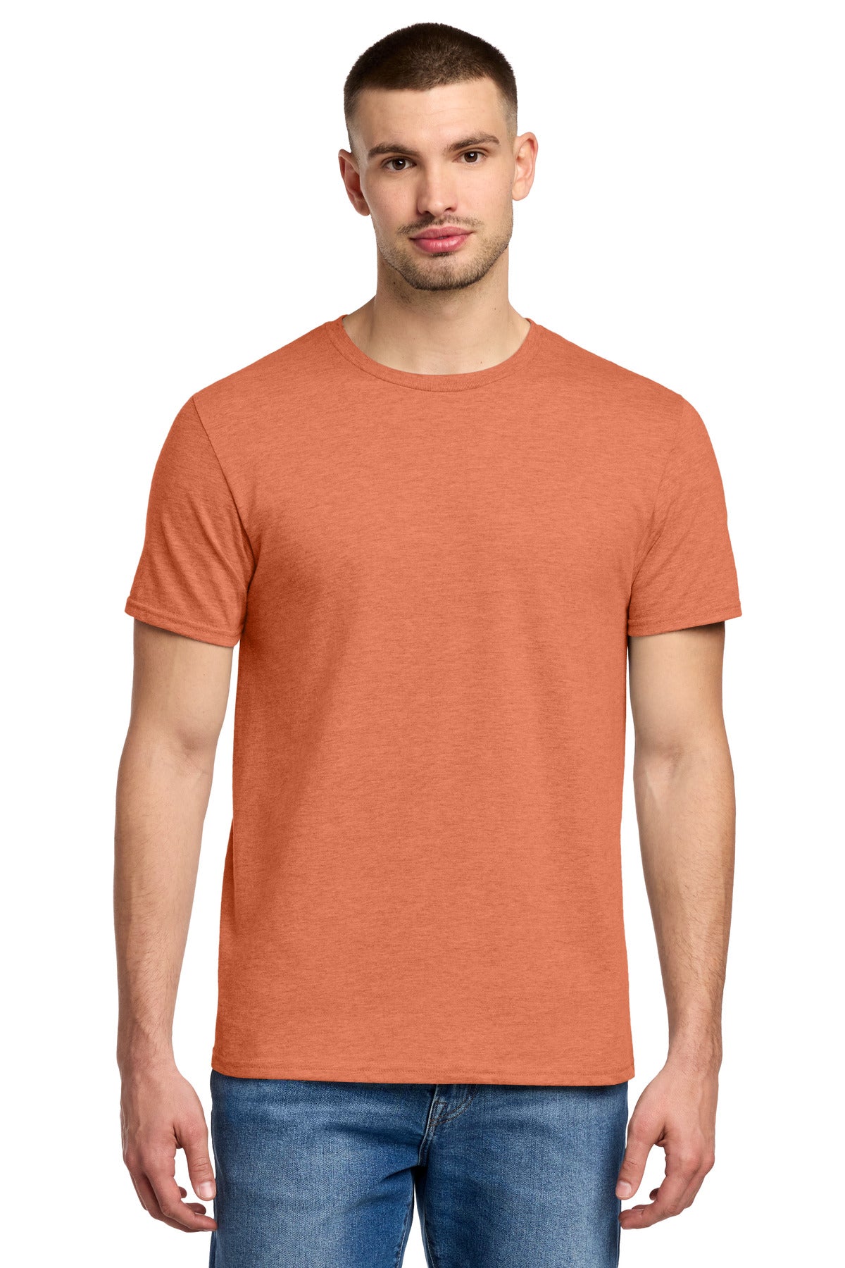 Jerzees Premium Blend Ring Spun T-Shirt 560M in Vintage Heather Orange