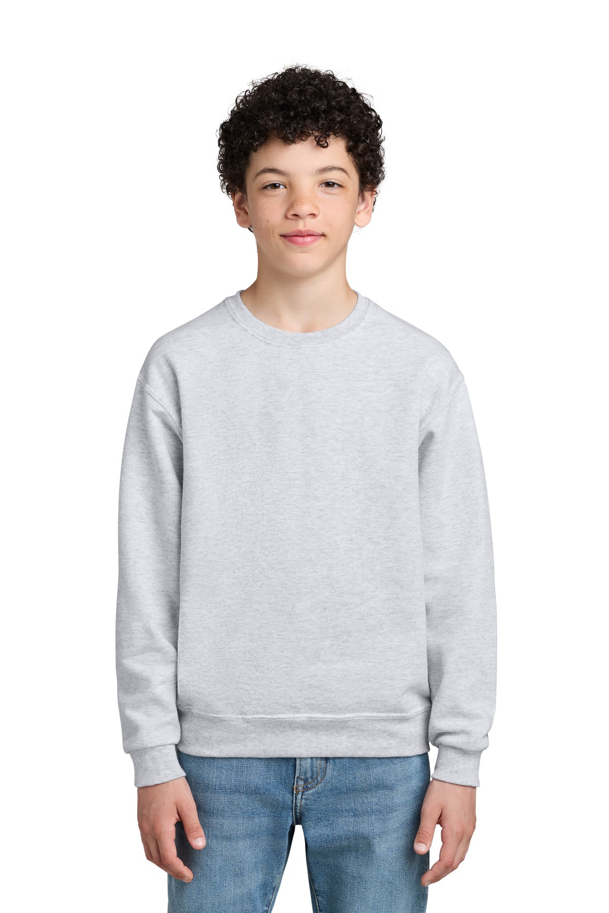 Jerzees - Youth NuBlend Crewneck Sweatshirt.  562B in Ash