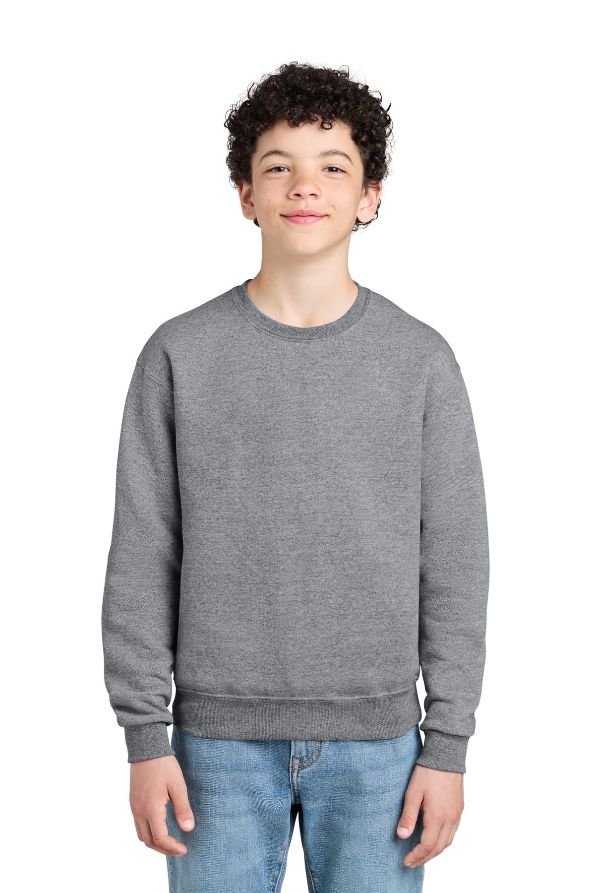 Jerzees - Youth NuBlend Crewneck Sweatshirt.  562B in Oxford
