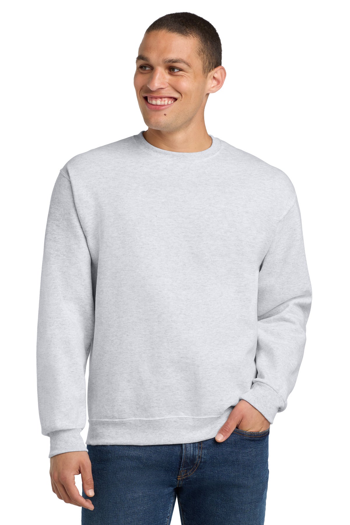Jerzees - NuBlend Crewneck Sweatshirt.  562M in Ash
