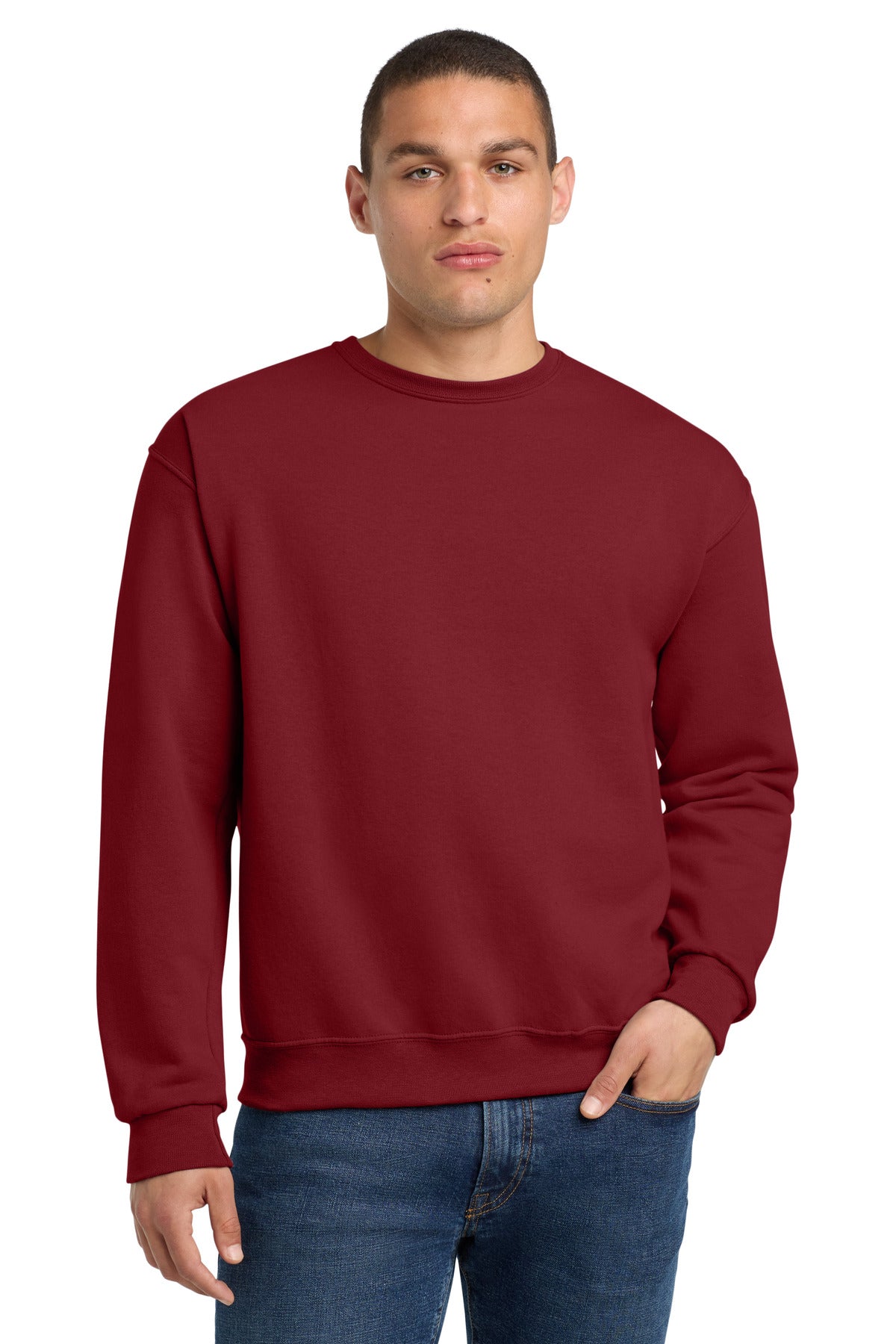 Jerzees - NuBlend Crewneck Sweatshirt.  562M in Cardinal