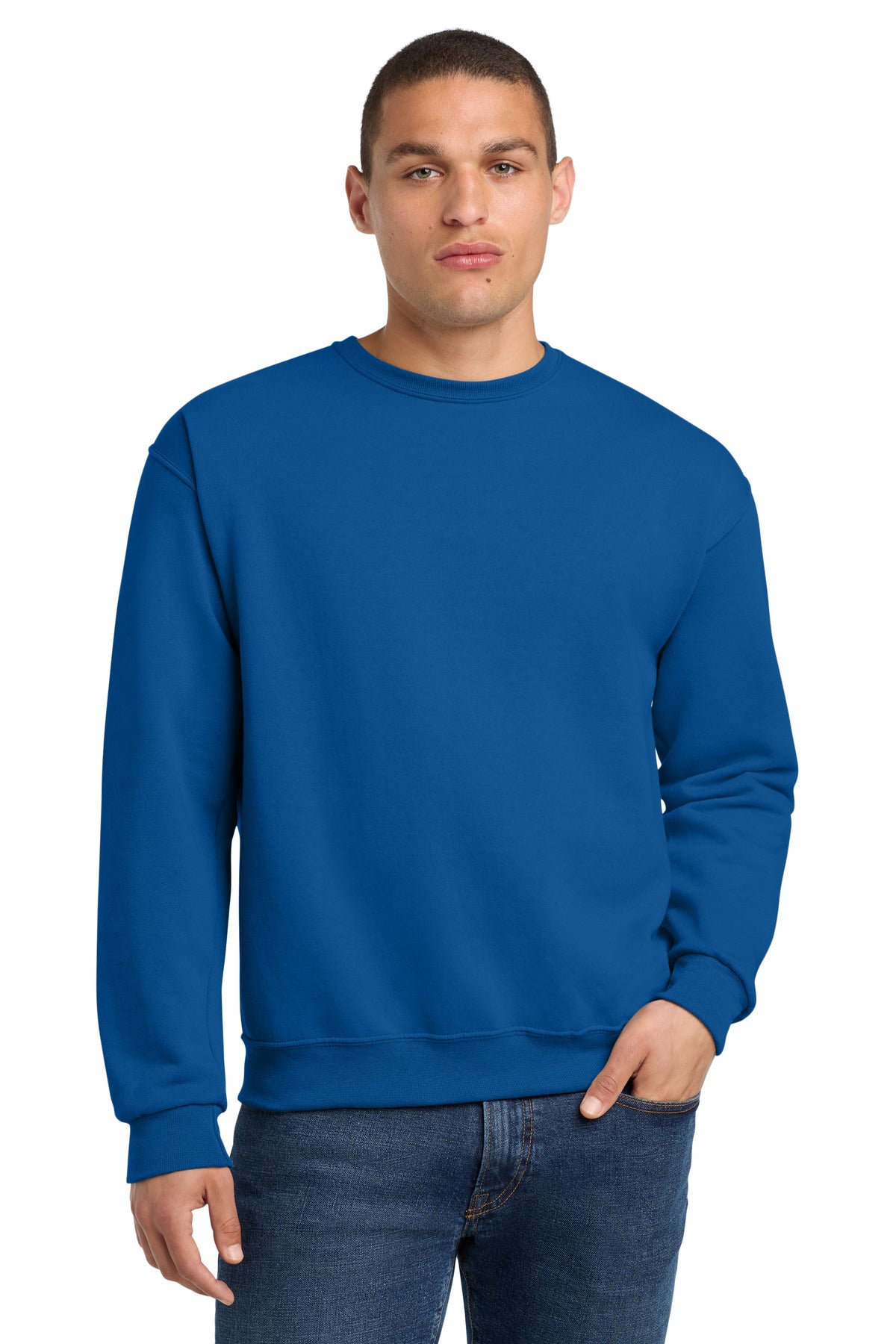 Jerzees - NuBlend Crewneck Sweatshirt.  562M in Royal