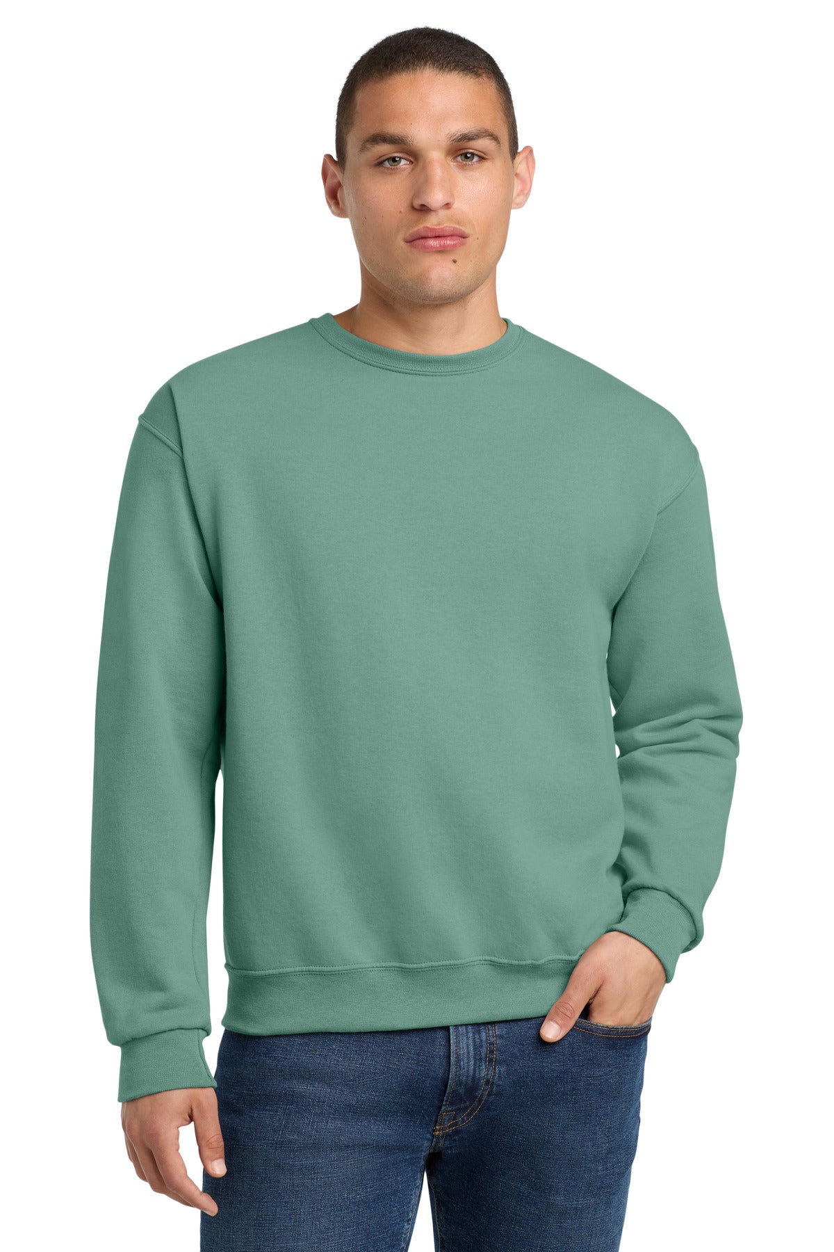 Jerzees - NuBlend Crewneck Sweatshirt.  562M in Sage