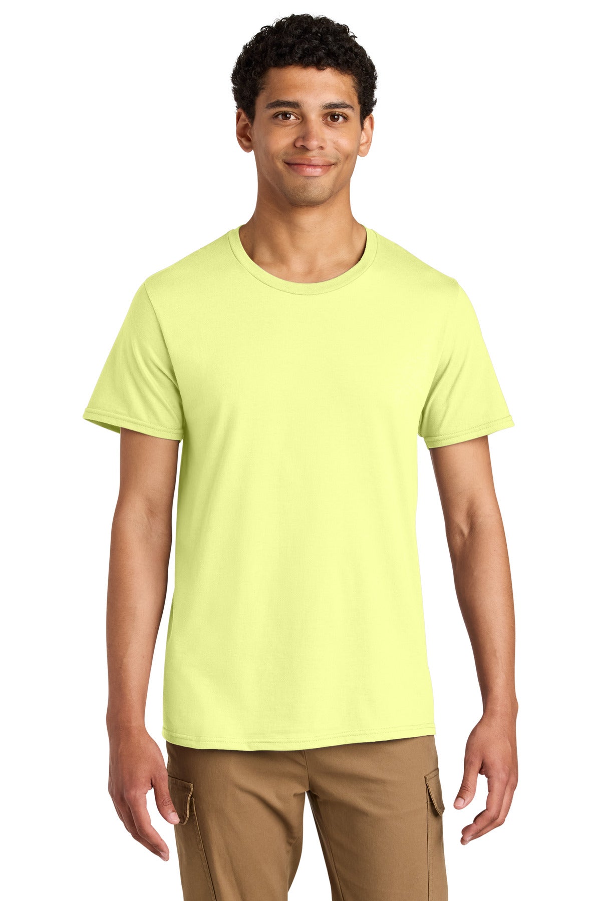 Jerzees Unisex Premium Combed Ring Spun Cotton Tee 570M in Celery Juice