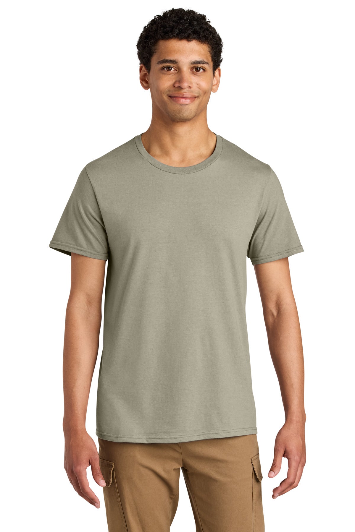 Jerzees Unisex Premium Combed Ring Spun Cotton Tee 570M in Clay