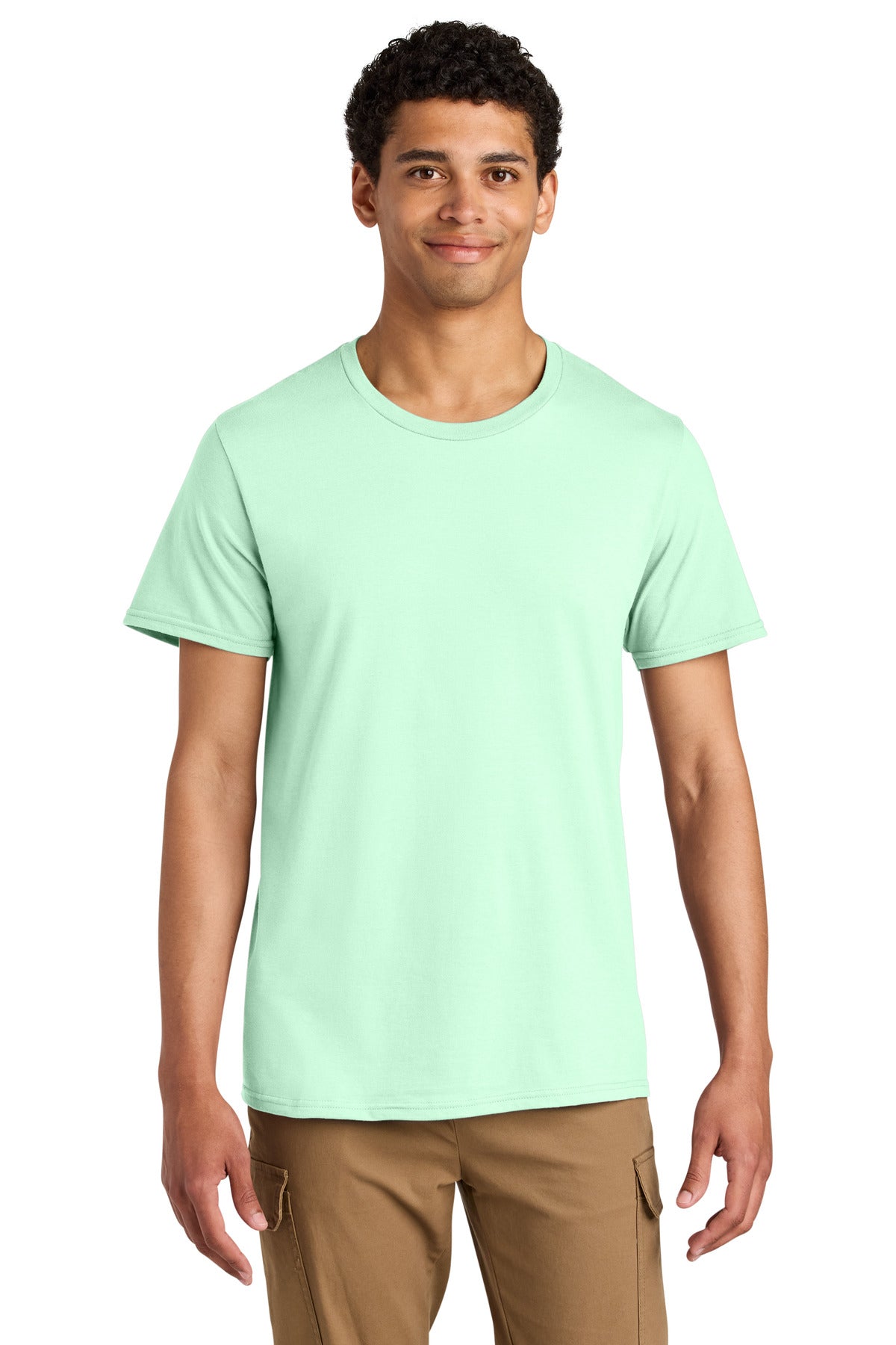 Jerzees Unisex Premium Combed Ring Spun Cotton Tee 570M in Mint To Be