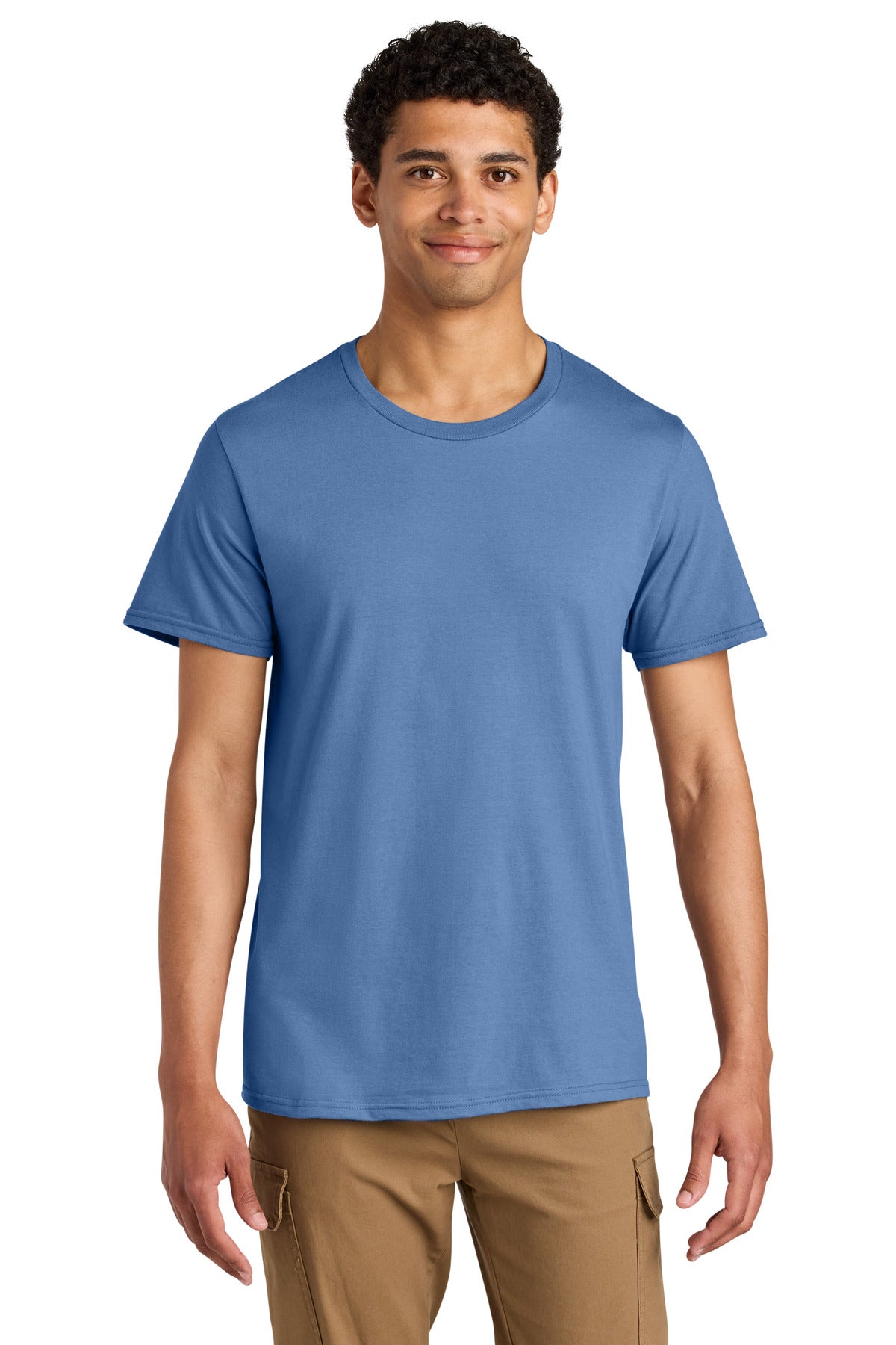 Jerzees Unisex Premium Combed Ring Spun Cotton Tee 570M in Periwinkle Blue