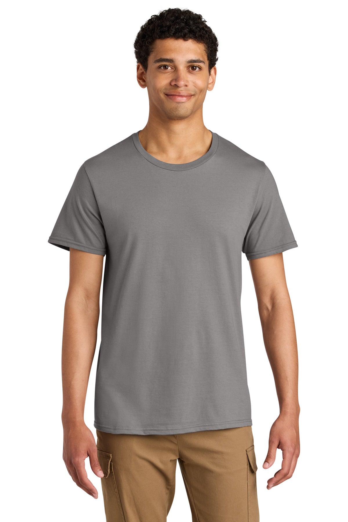 Jerzees Unisex Premium Combed Ring Spun Cotton Tee 570M in Rock