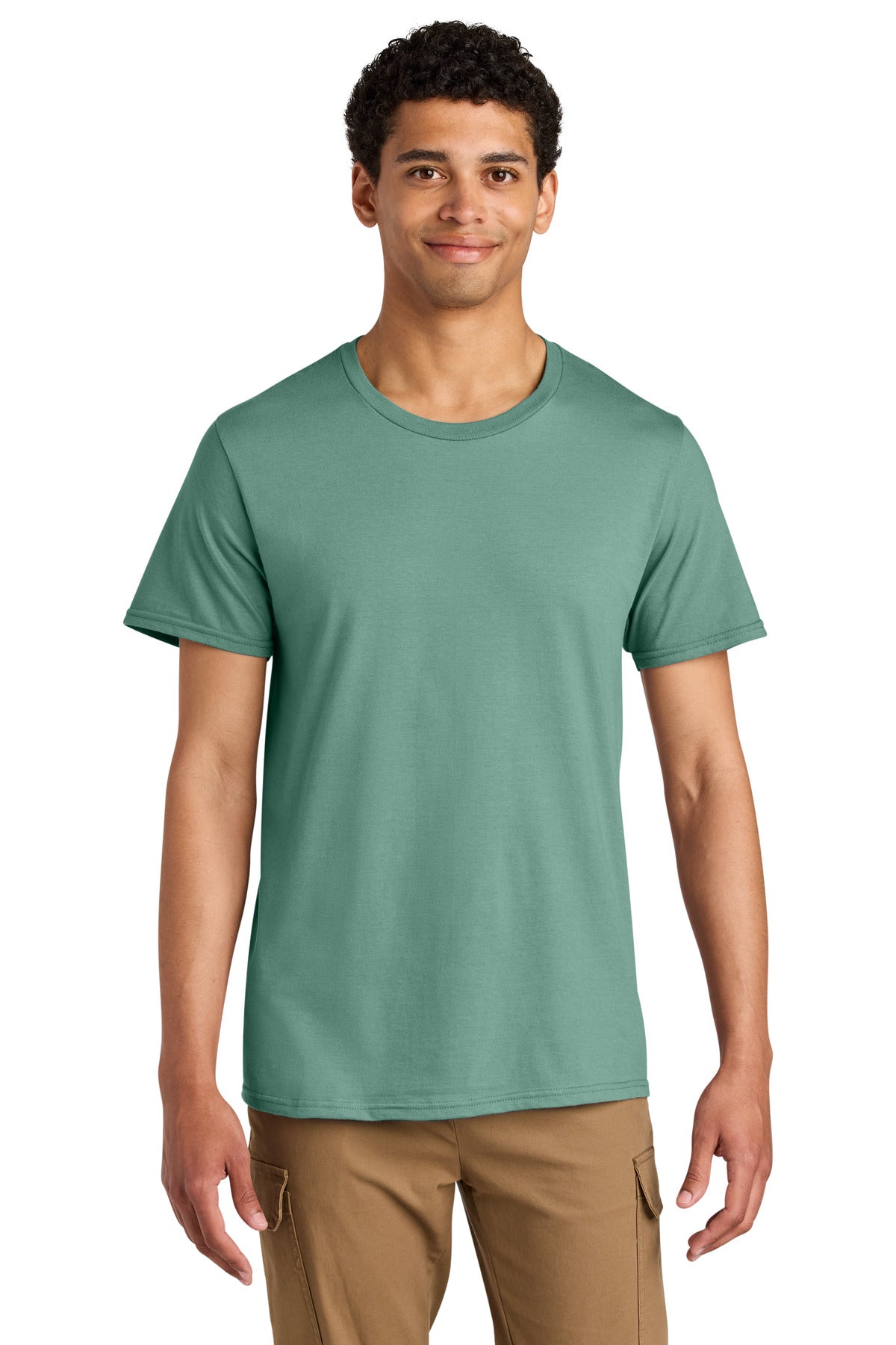 Jerzees Unisex Premium Combed Ring Spun Cotton Tee 570M in Sage