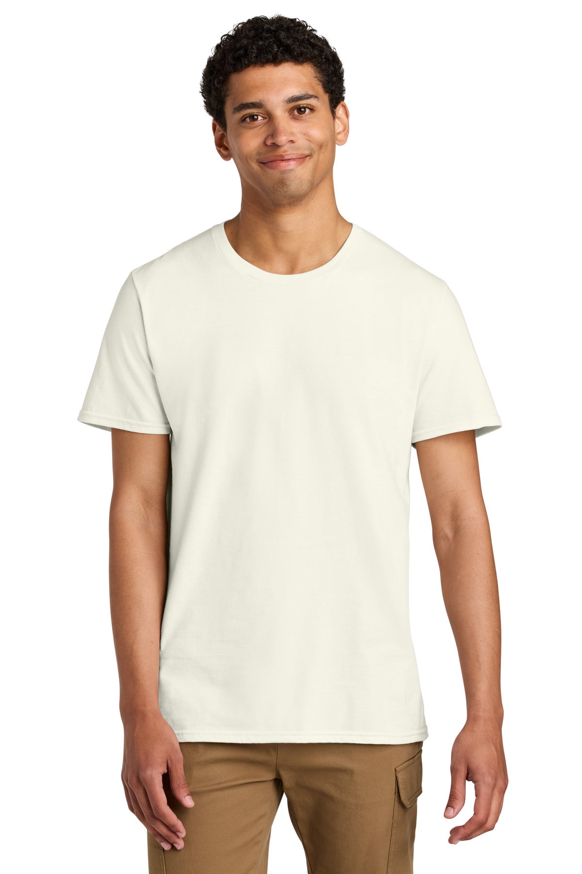 Jerzees Unisex Premium Combed Ring Spun Cotton Tee 570M in Sweet Cream Heather