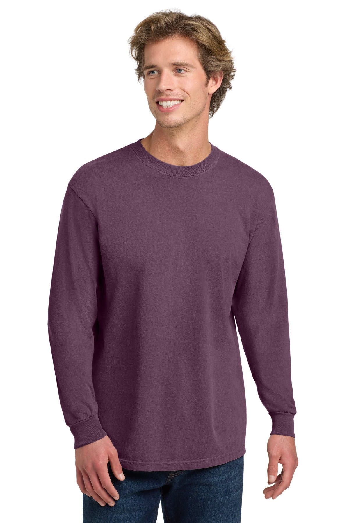 COMFORT COLORS  Heavyweight Ring Spun Long Sleeve Tee. 6014 in Berry