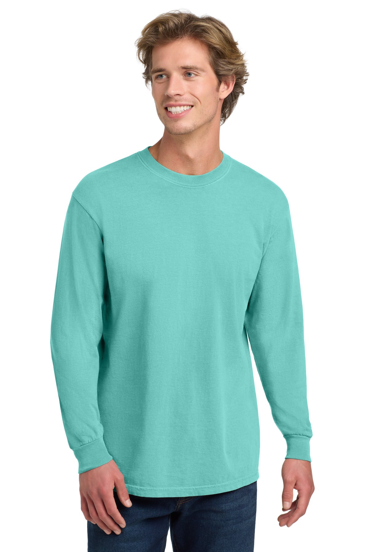 COMFORT COLORS  Heavyweight Ring Spun Long Sleeve Tee. 6014 in Chalky Mint