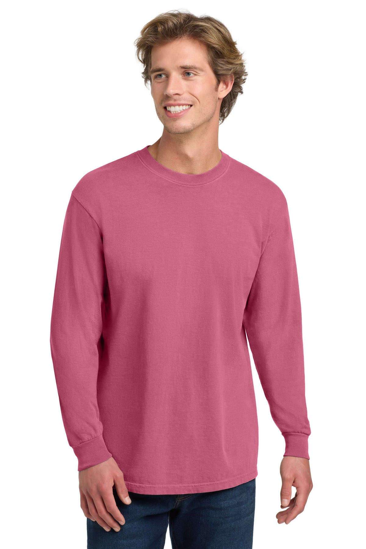 COMFORT COLORS  Heavyweight Ring Spun Long Sleeve Tee. 6014 in Crunchberry