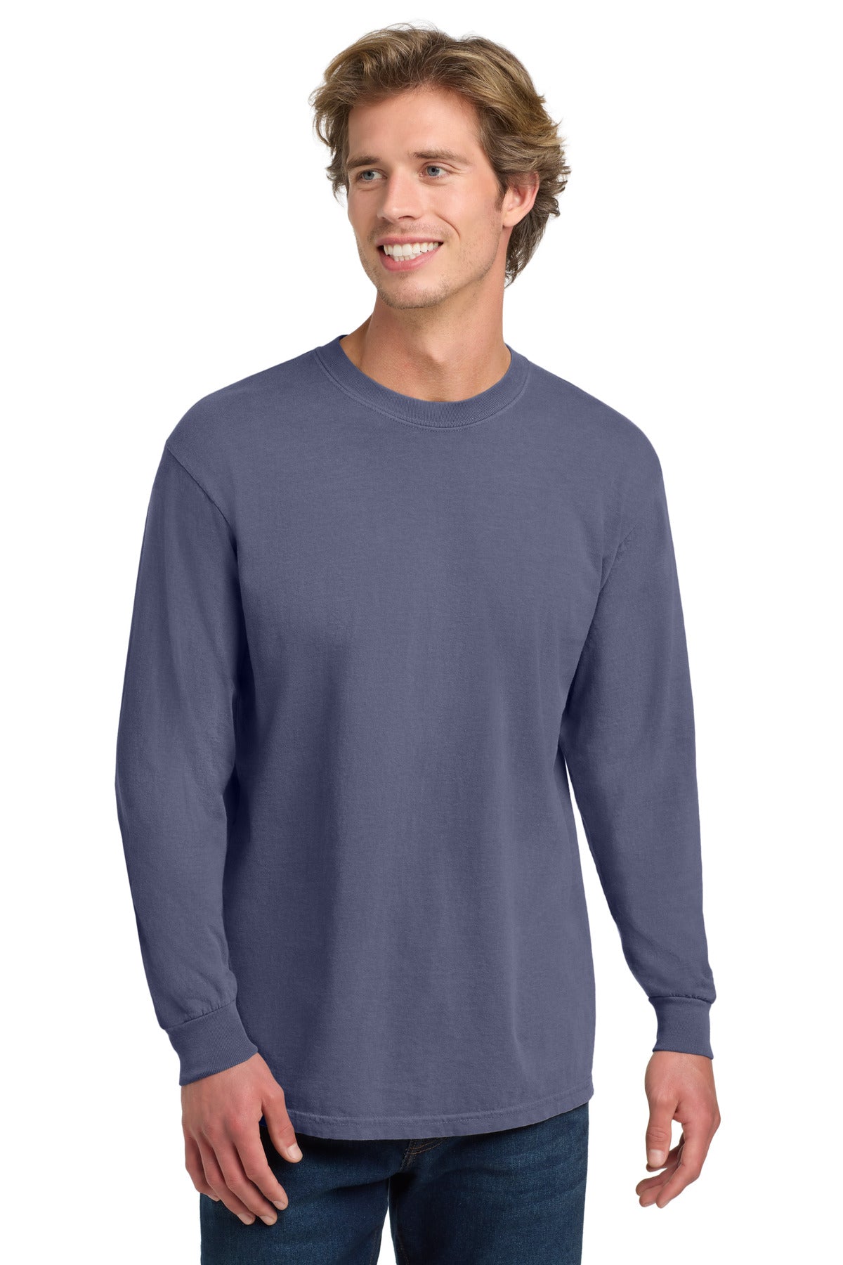 COMFORT COLORS  Heavyweight Ring Spun Long Sleeve Tee. 6014 in Grape