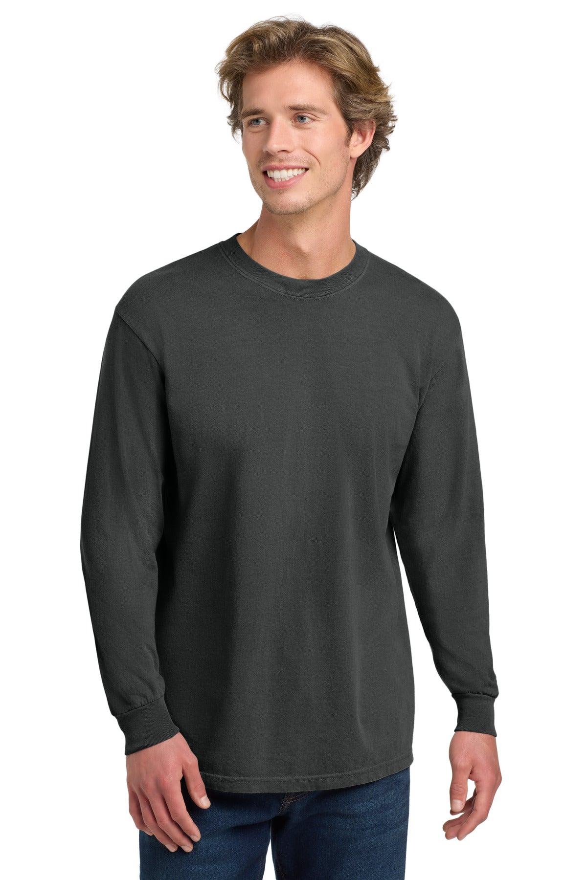 COMFORT COLORS  Heavyweight Ring Spun Long Sleeve Tee. 6014 in Graphite