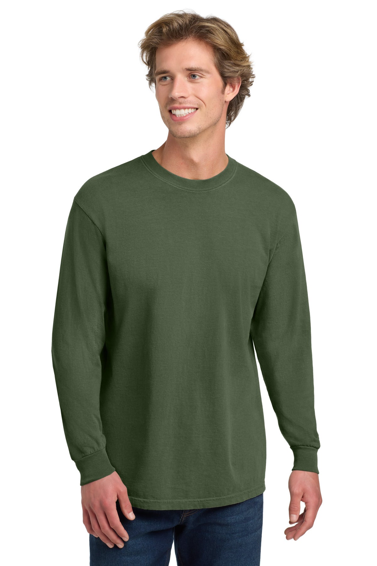 COMFORT COLORS  Heavyweight Ring Spun Long Sleeve Tee. 6014 in Hemp