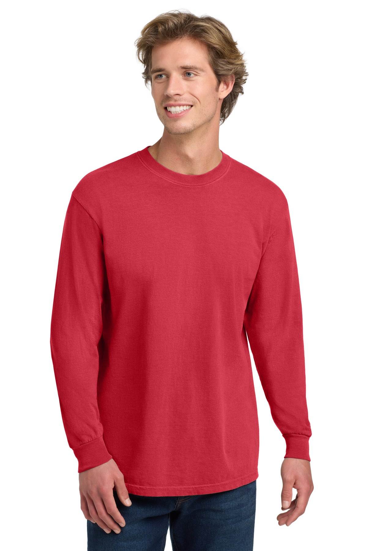 COMFORT COLORS  Heavyweight Ring Spun Long Sleeve Tee. 6014 in Paprika