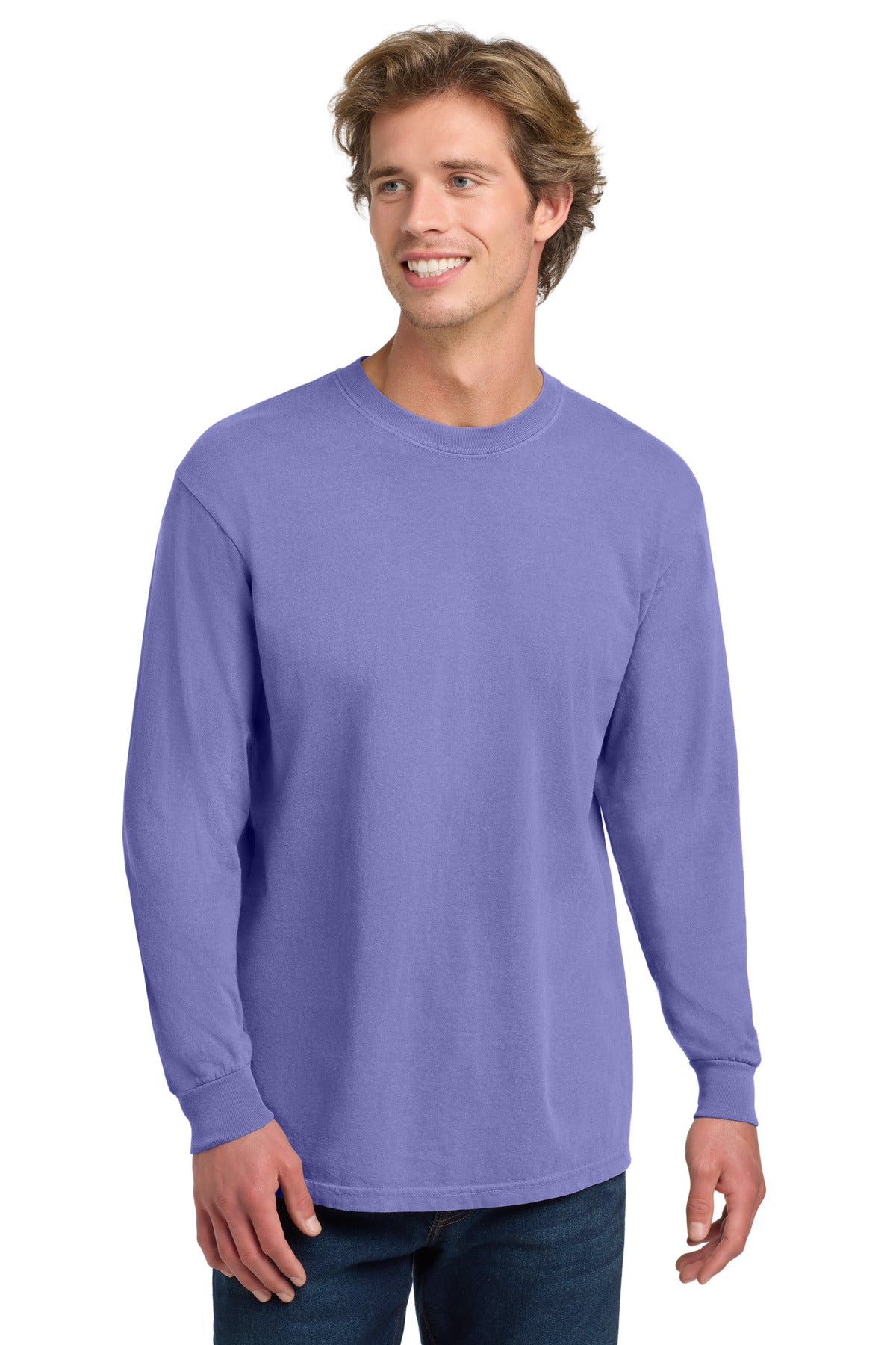 COMFORT COLORS  Heavyweight Ring Spun Long Sleeve Tee. 6014 in Violet