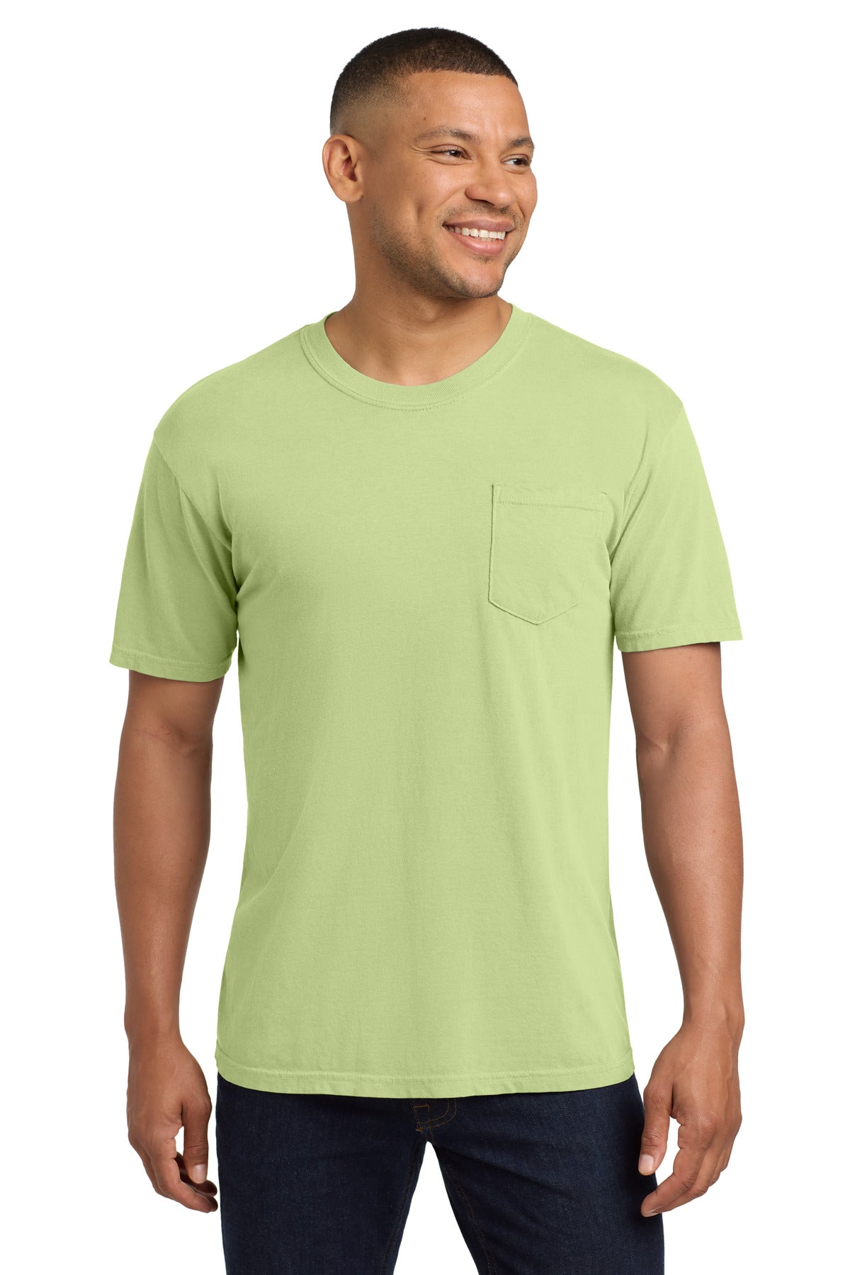 COMFORT COLORS  Heavyweight Ring Spun Pocket Tee. 6030 in Celadon