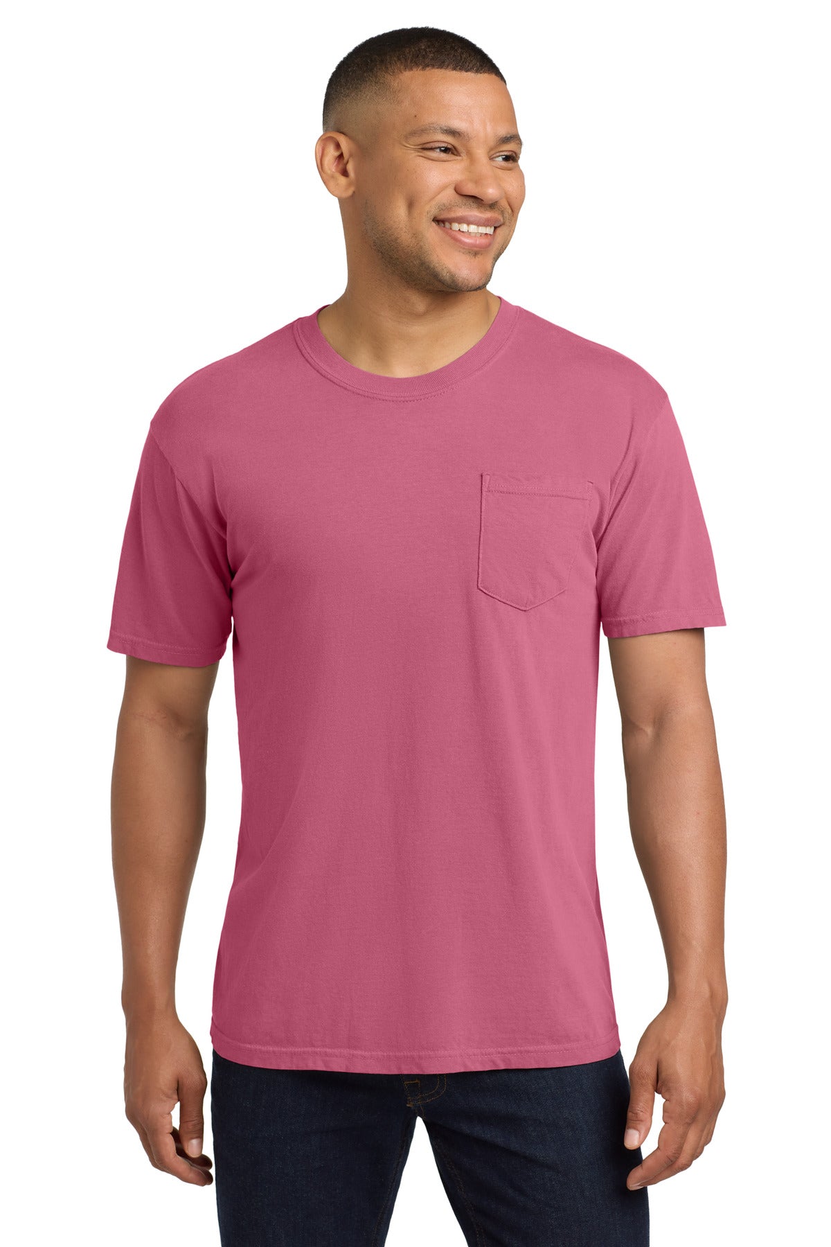 COMFORT COLORS  Heavyweight Ring Spun Pocket Tee. 6030 in Crunchberry
