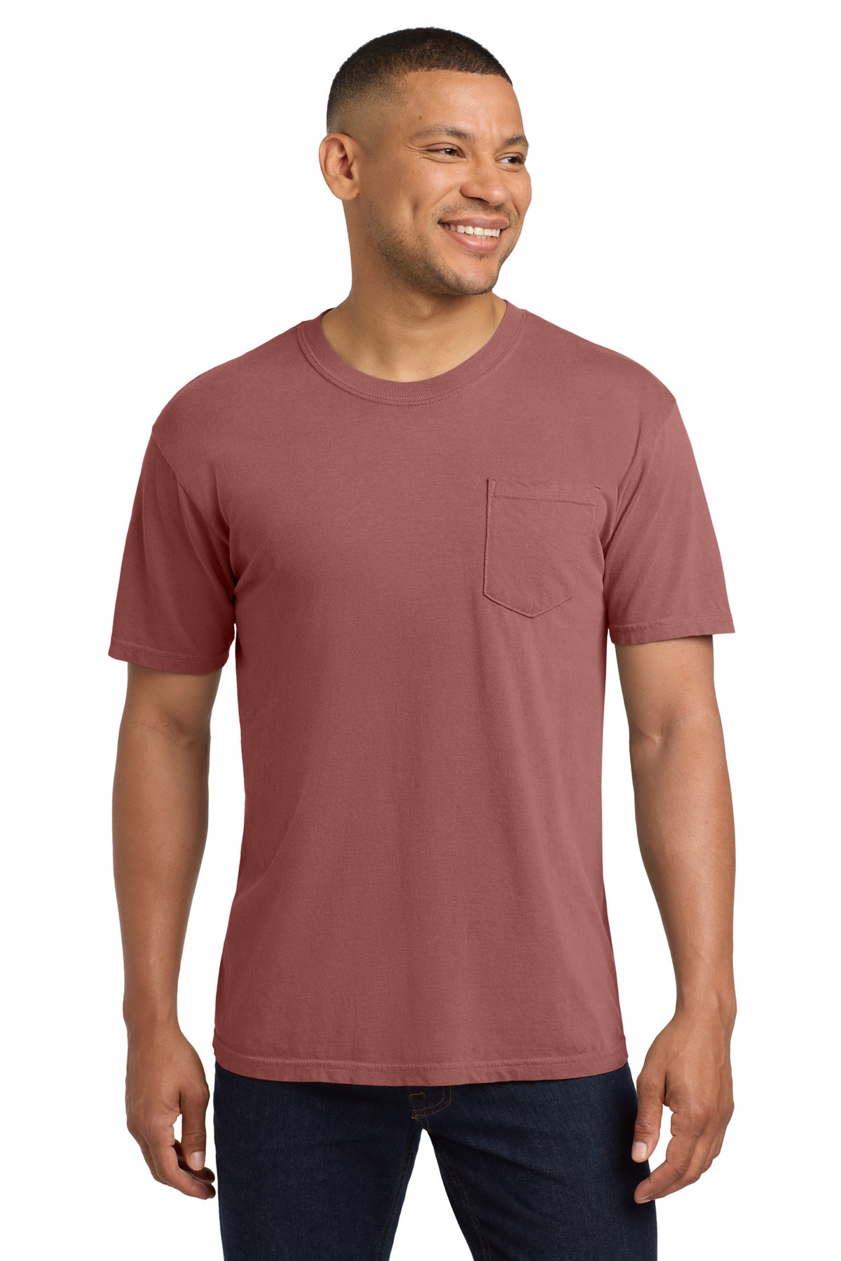 COMFORT COLORS  Heavyweight Ring Spun Pocket Tee. 6030 in Cumin