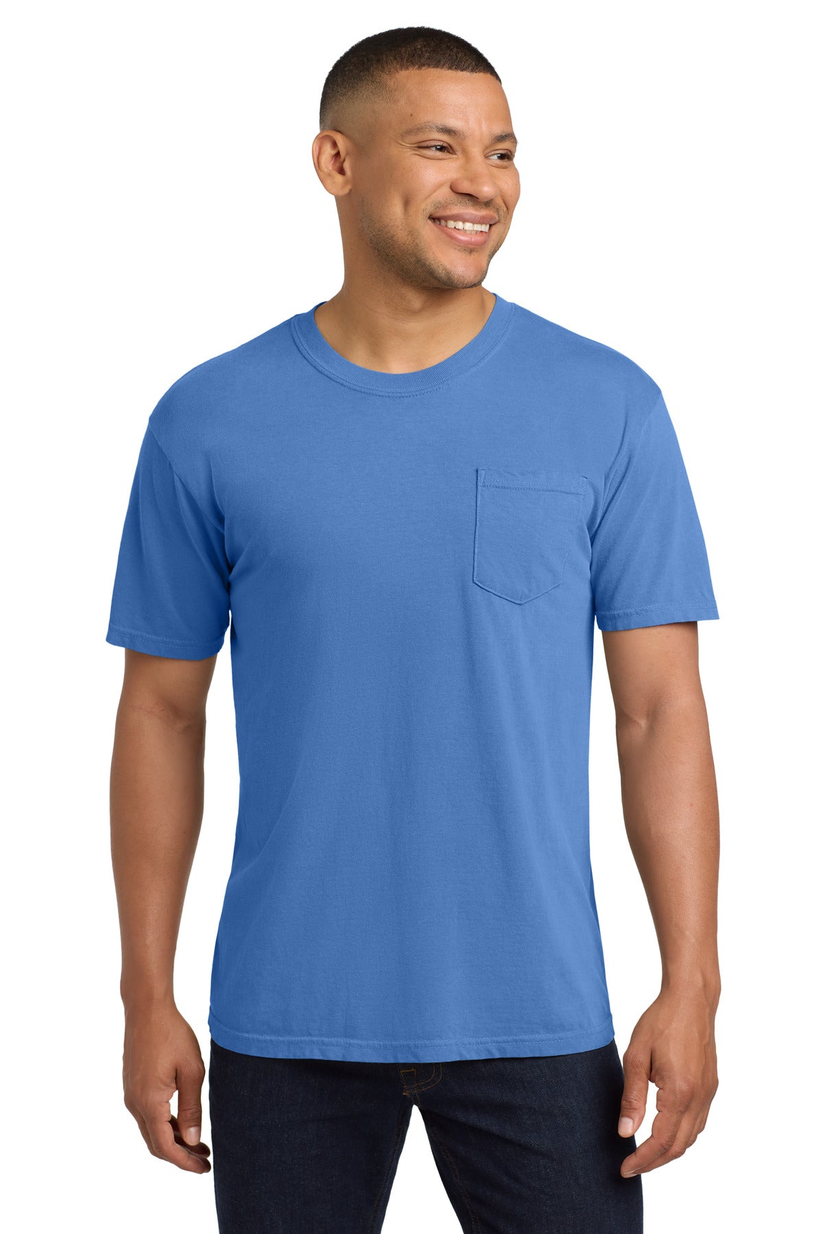 COMFORT COLORS  Heavyweight Ring Spun Pocket Tee. 6030 in Mystic