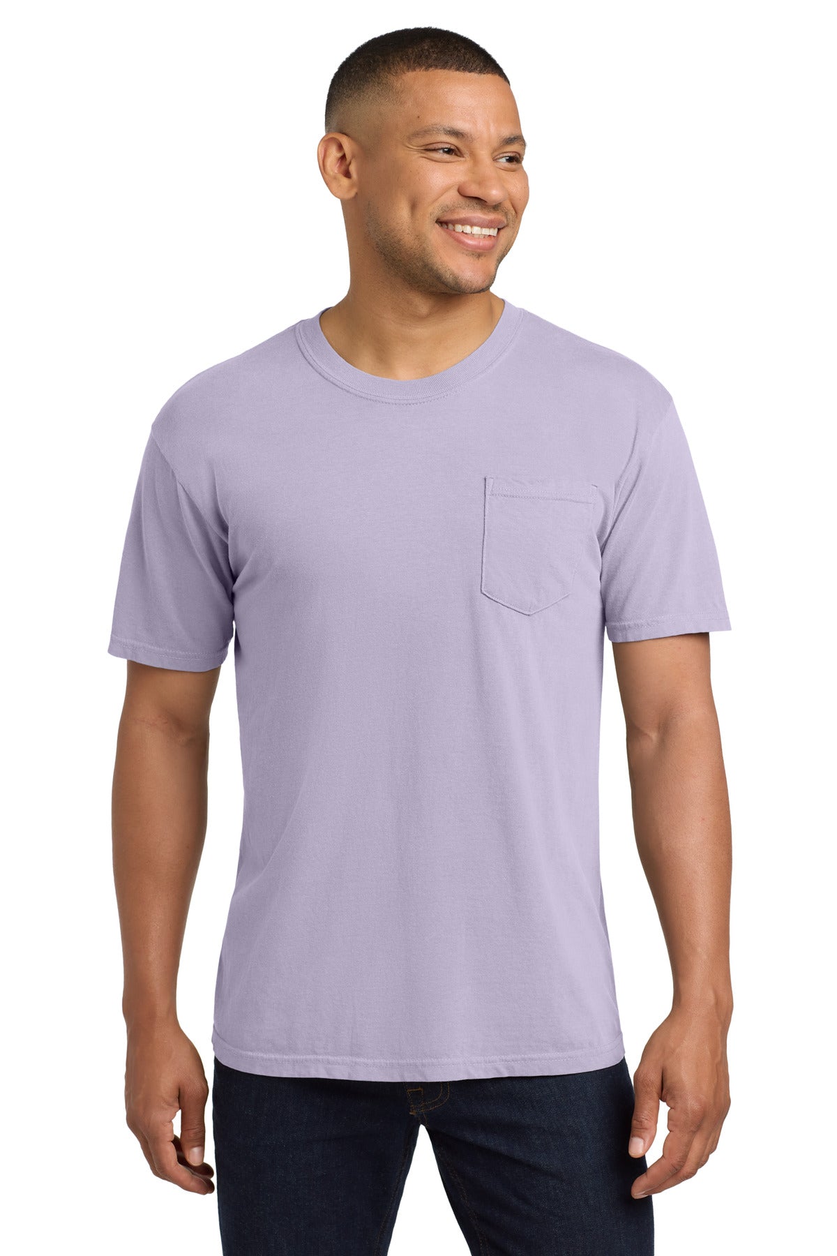 COMFORT COLORS  Heavyweight Ring Spun Pocket Tee. 6030 in Orchid