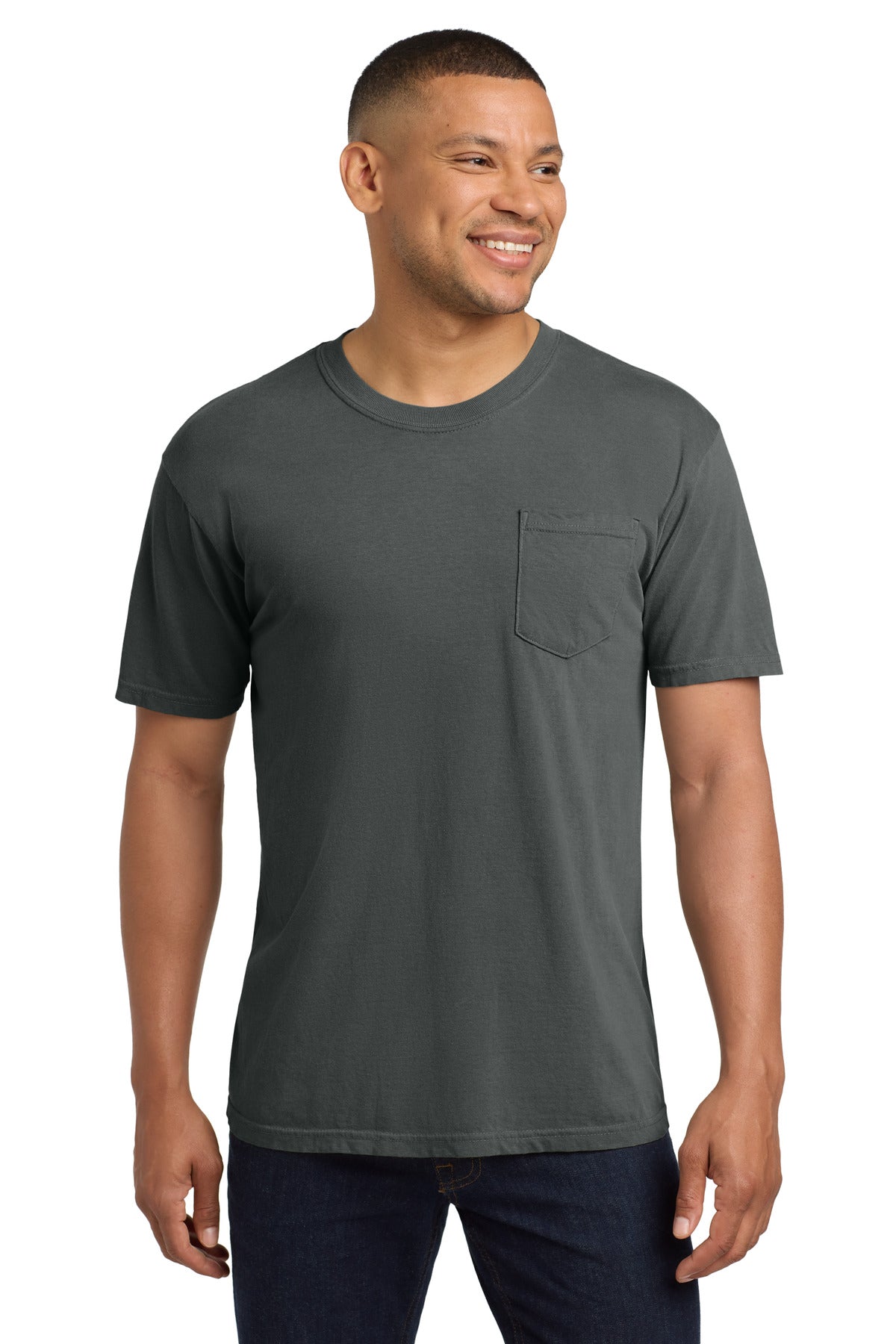 COMFORT COLORS  Heavyweight Ring Spun Pocket Tee. 6030 in Pepper