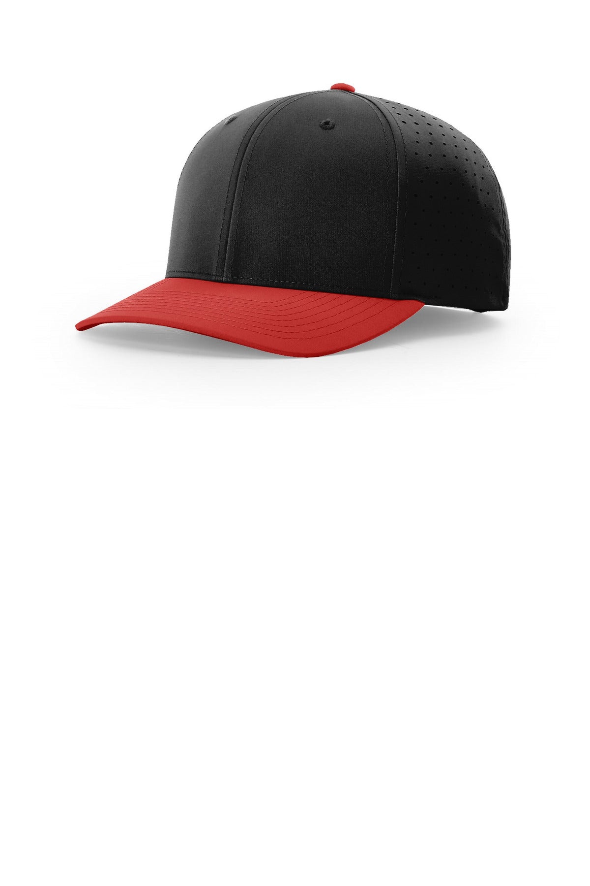 Richardson Laser Perf R-Flex Snapback 632 in Black/ Black/ Red