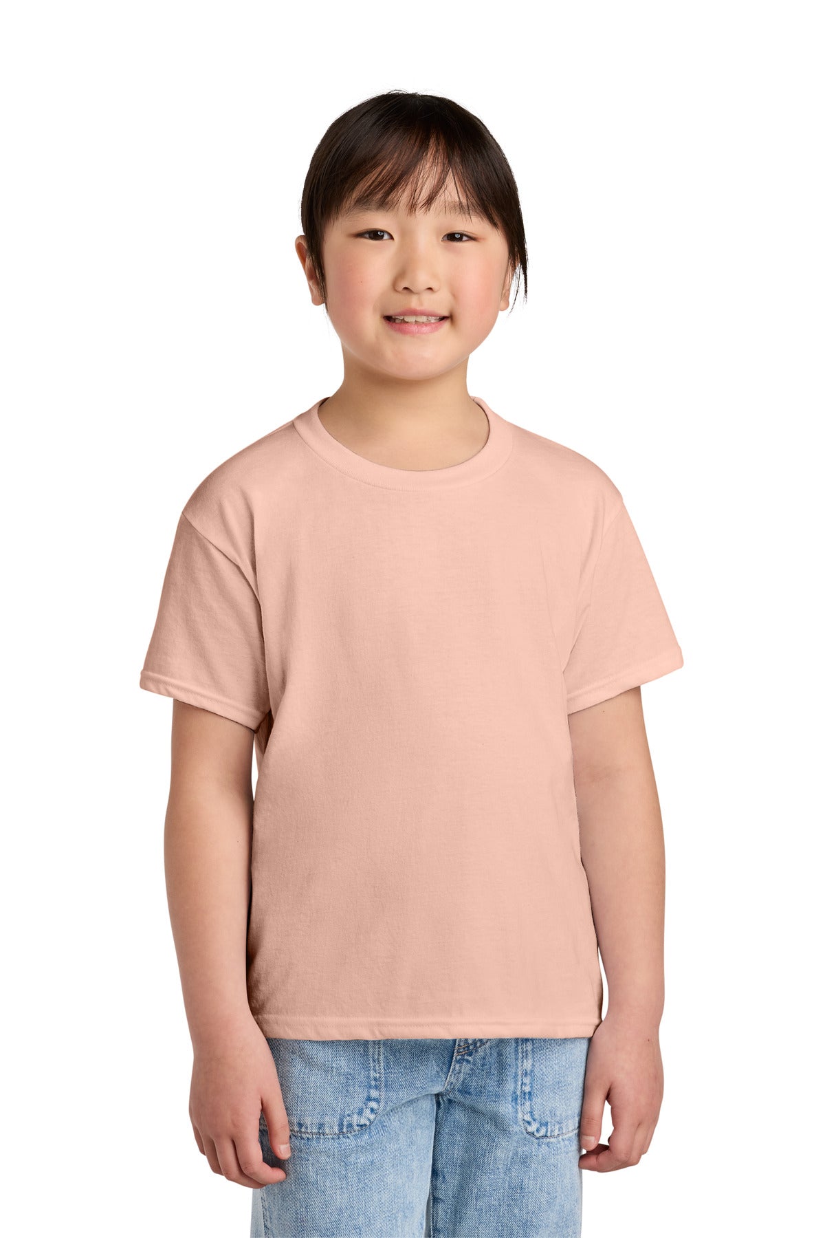 Gildan Youth Softstyle CVC Tee 64000BCVC in Dusty Rose