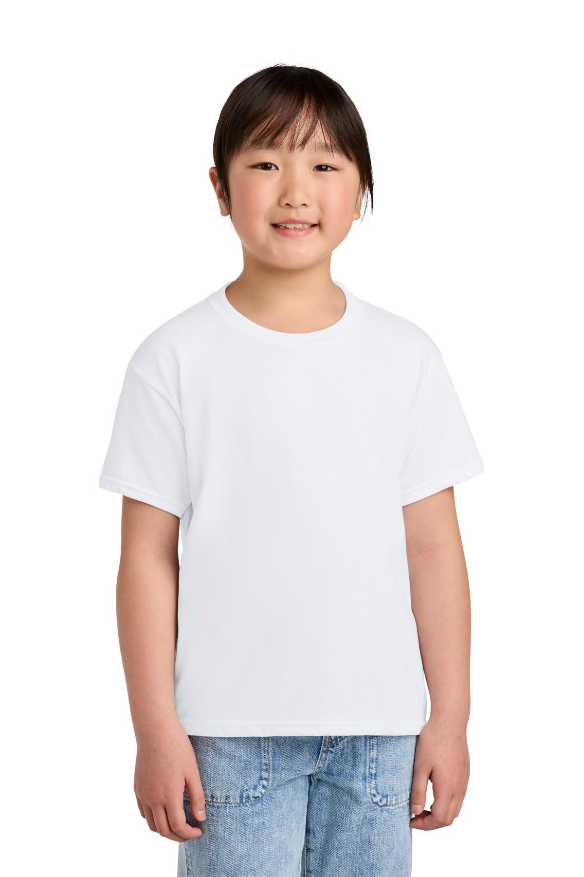 Gildan Youth Softstyle CVC Tee 64000BCVC in White