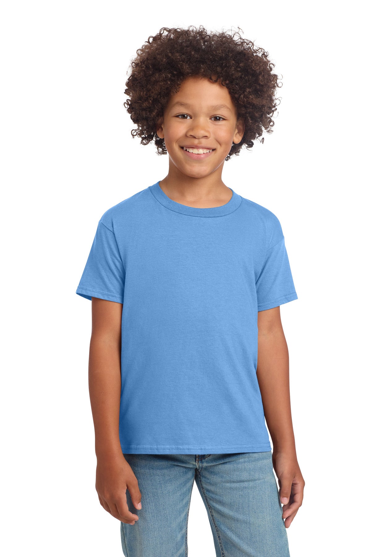 Gildan Youth Softstyle T-Shirt 64000B in Carolina Blue