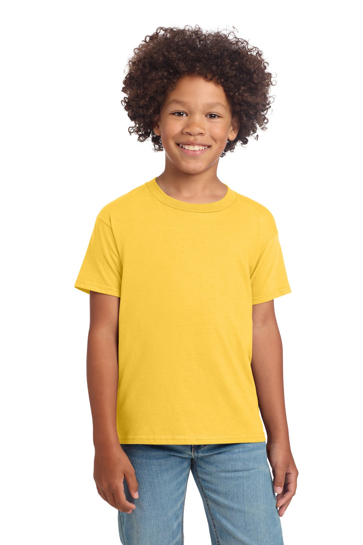 Gildan Youth Softstyle T-Shirt 64000B in Daisy