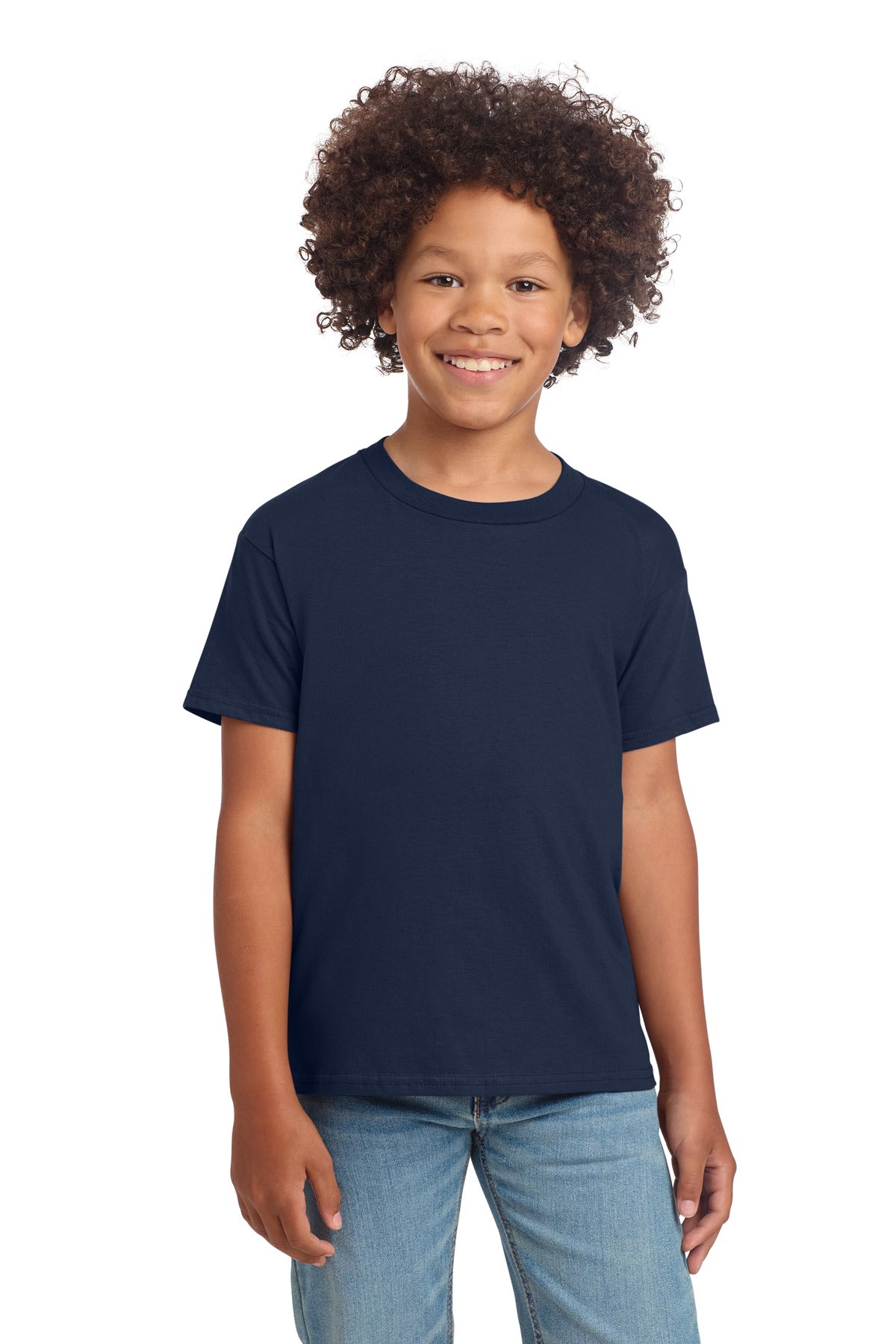 Gildan Youth Softstyle T-Shirt 64000B in Navy