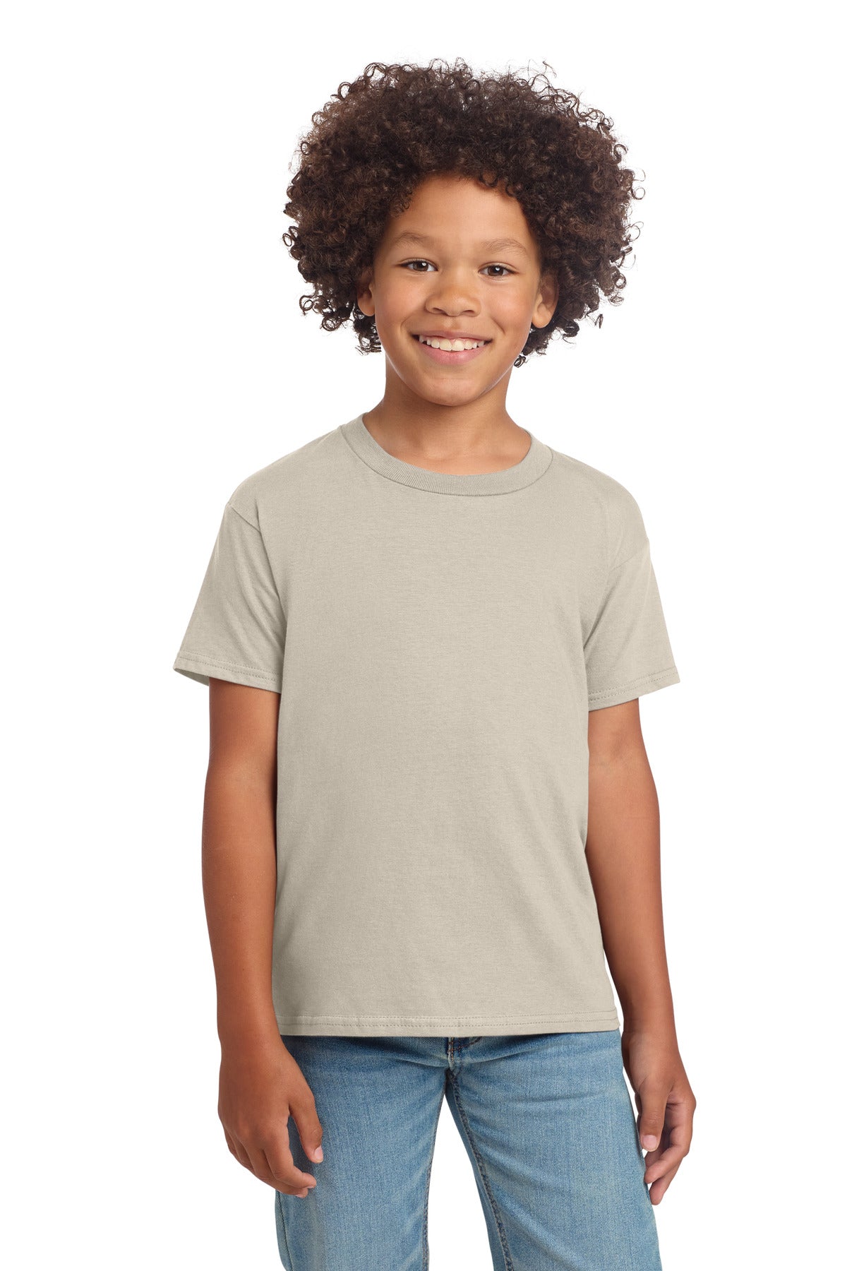 Gildan Youth Softstyle T-Shirt 64000B in Sand