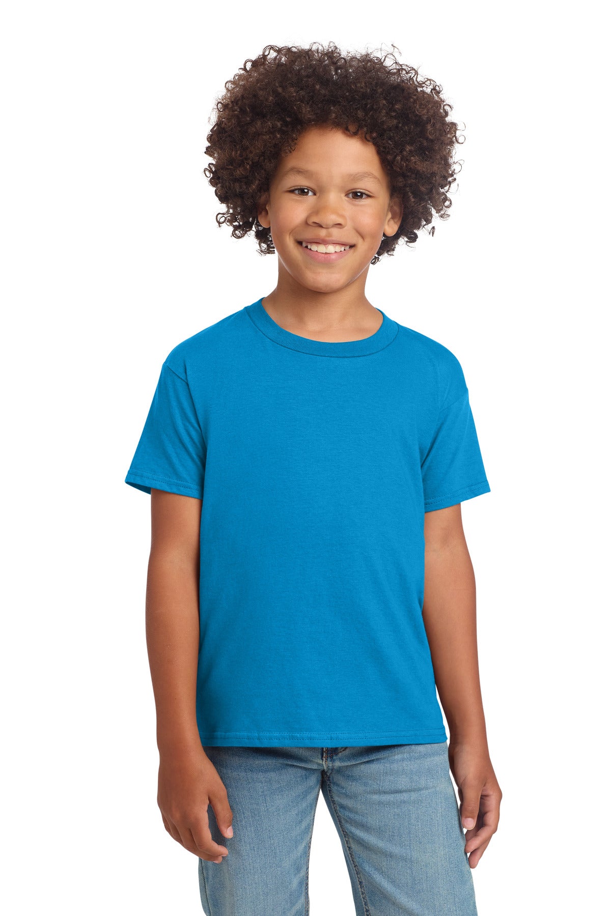 Gildan Youth Softstyle T-Shirt 64000B in Sapphire