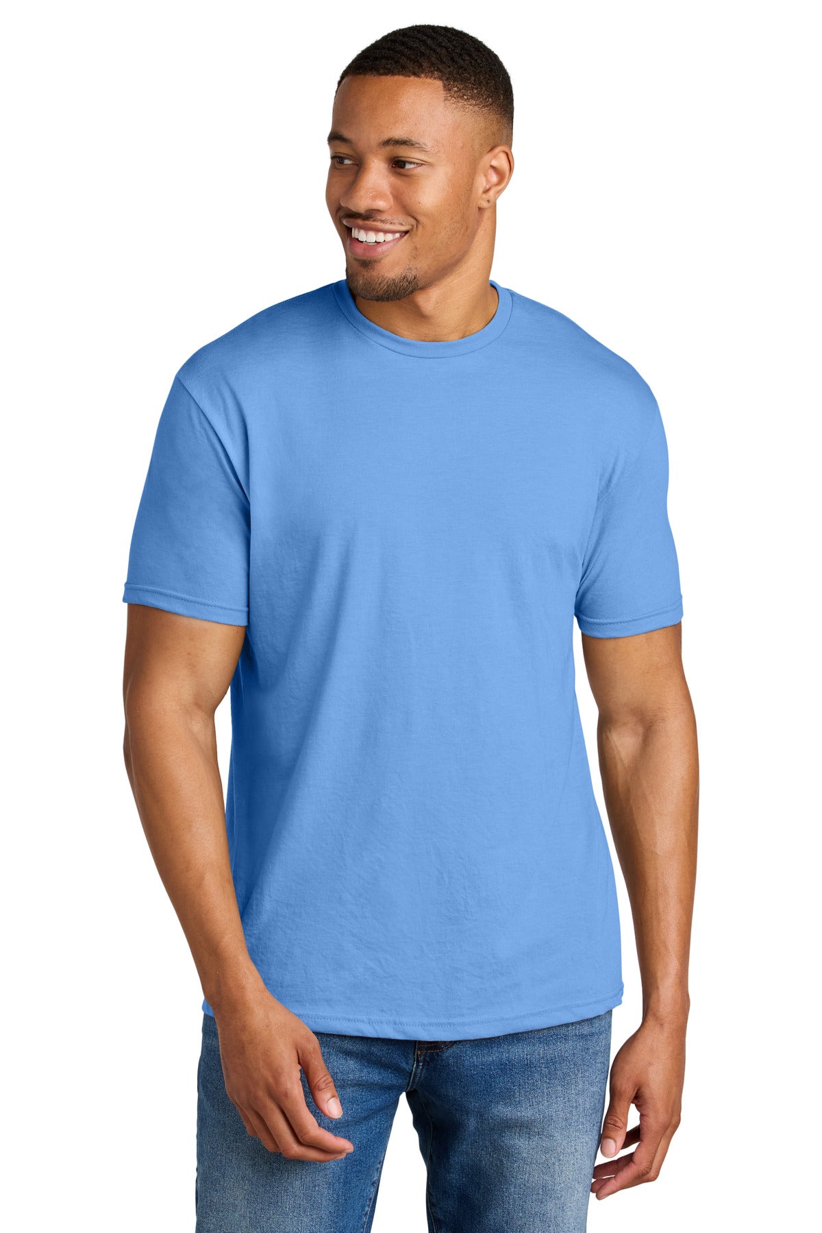 Gildan Softstyle CVC Tee 64000CVC in Carolina Blue Mist