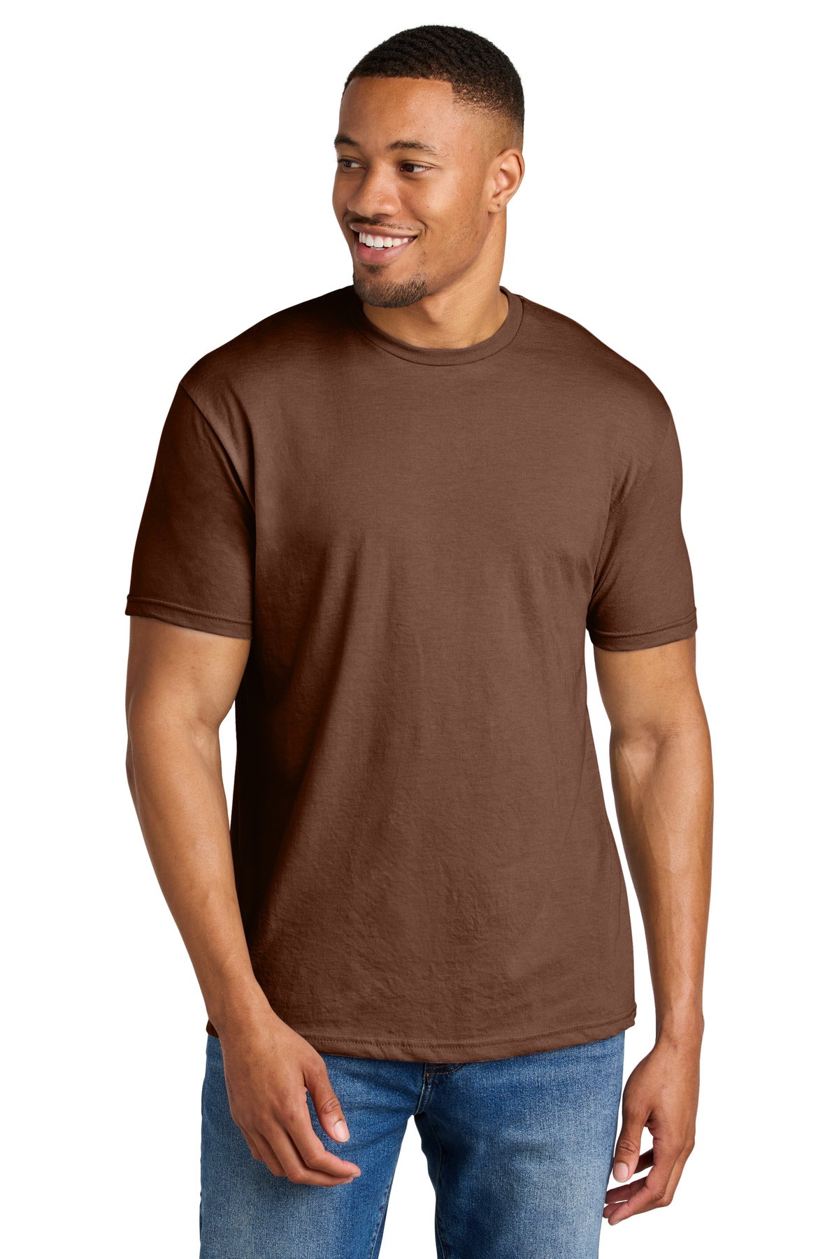 Gildan Softstyle CVC Tee 64000CVC in Cocoa Mist