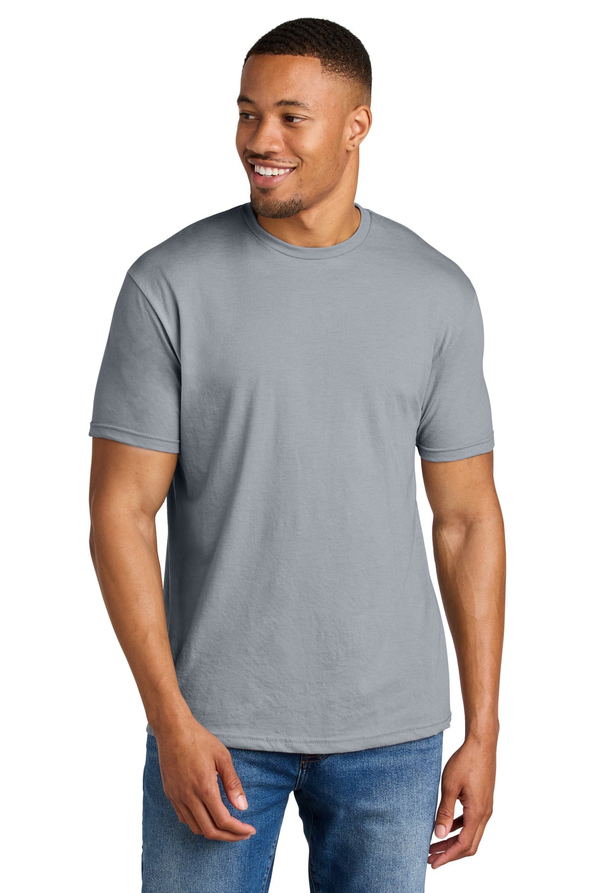 Gildan Softstyle CVC Tee 64000CVC in Ring Spun Sport Grey