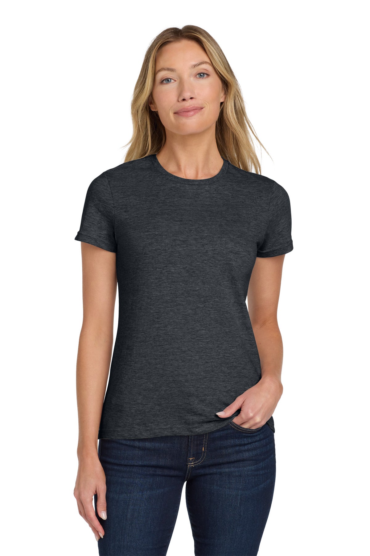 Gildan Softstyle Women's T-Shirt. 64000L in Dark Heather