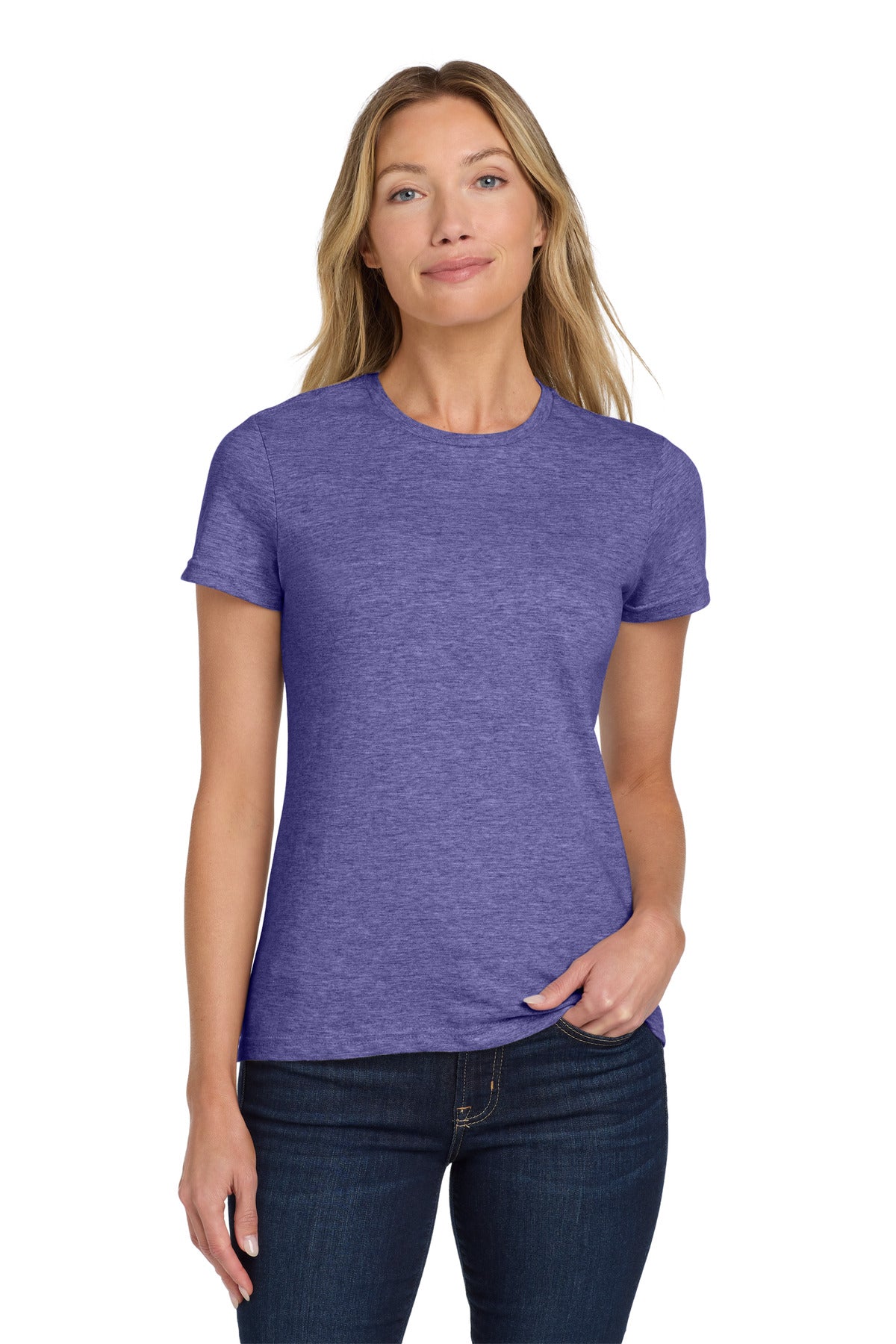 Gildan Softstyle Women's T-Shirt. 64000L in Heather Purple