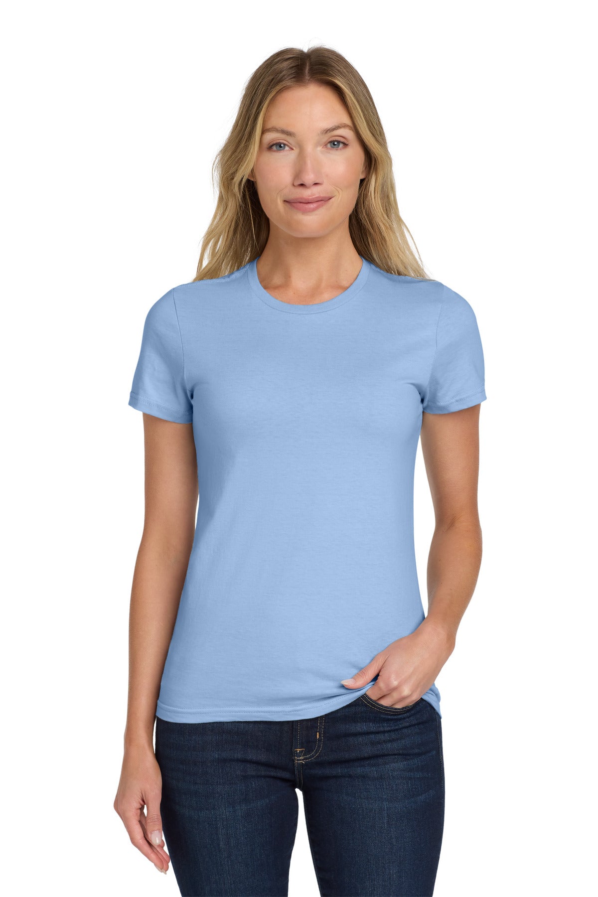 Gildan Softstyle Women's T-Shirt. 64000L in Light Blue