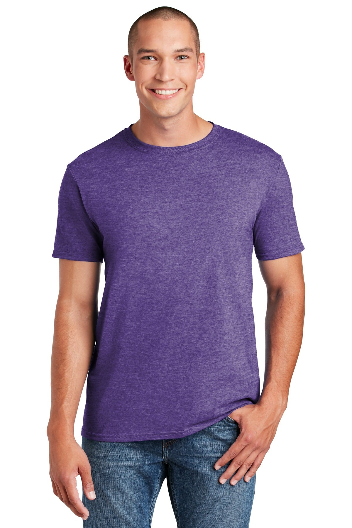 Gildan Softstyle T-Shirt. 64000 in Heather Purple