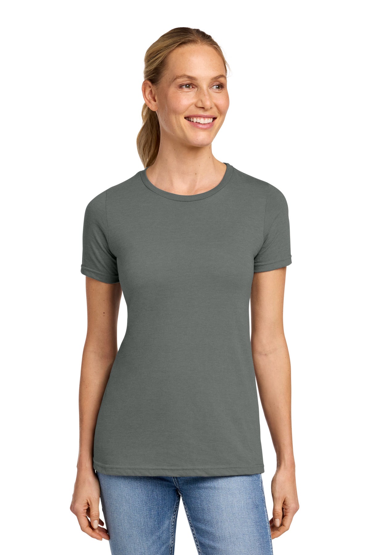 Gildan Softstyle Women's CVC T-Shirt 64001LCVC in Gunmetal