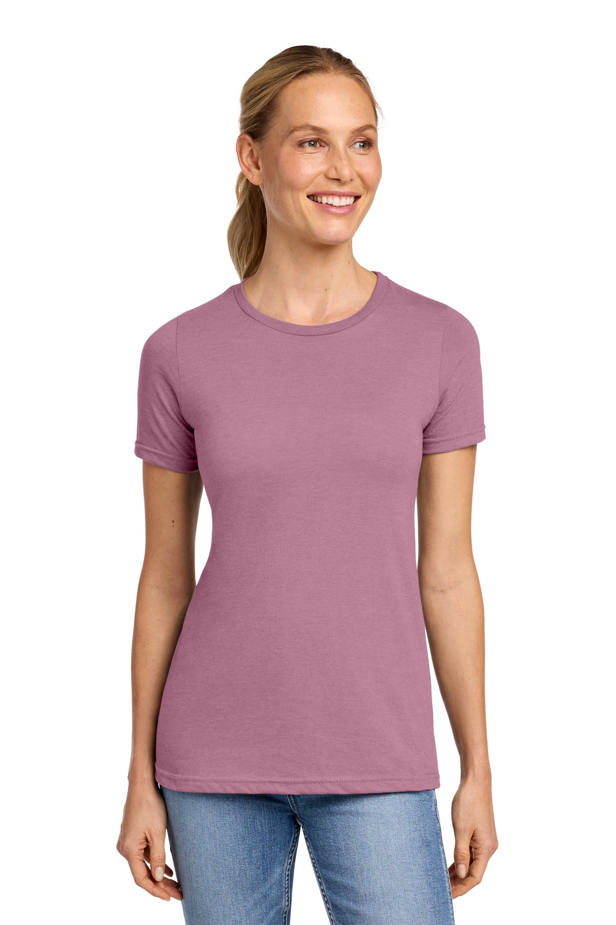 Gildan Softstyle Women's CVC T-Shirt 64001LCVC in Plumrose